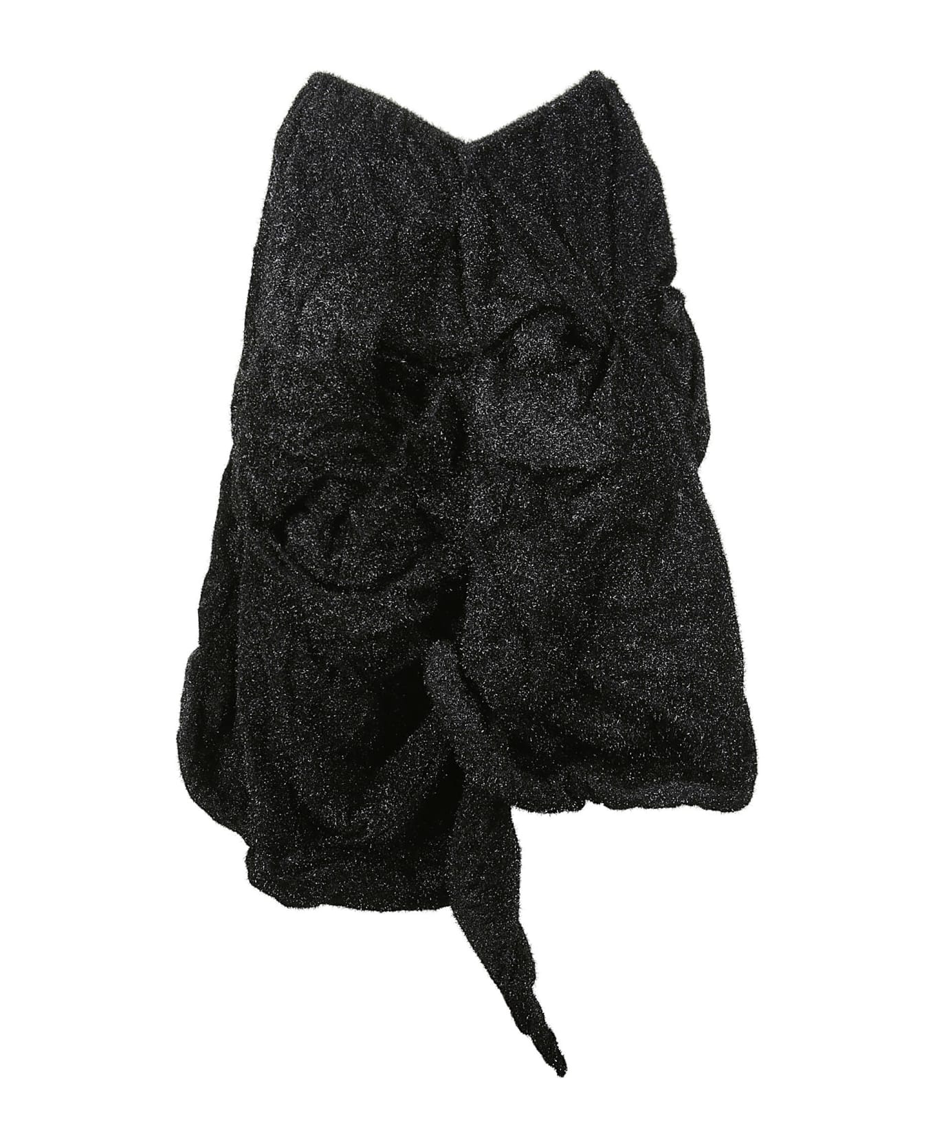 A. Roege Hove Laura Drape Skirt - BLACK
