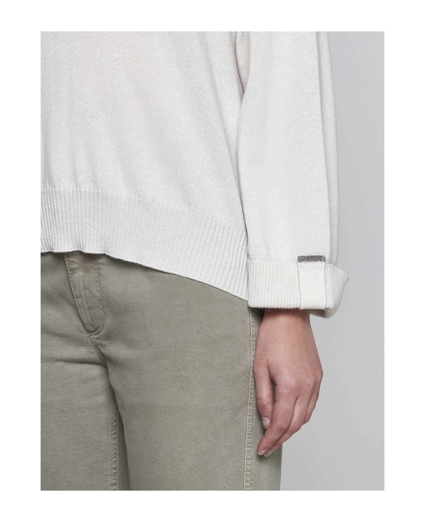 Brunello Cucinelli Cashmere Sweater - Ivory