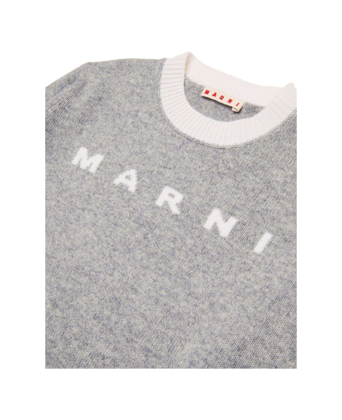 Marni Sweater With Logo - Gray