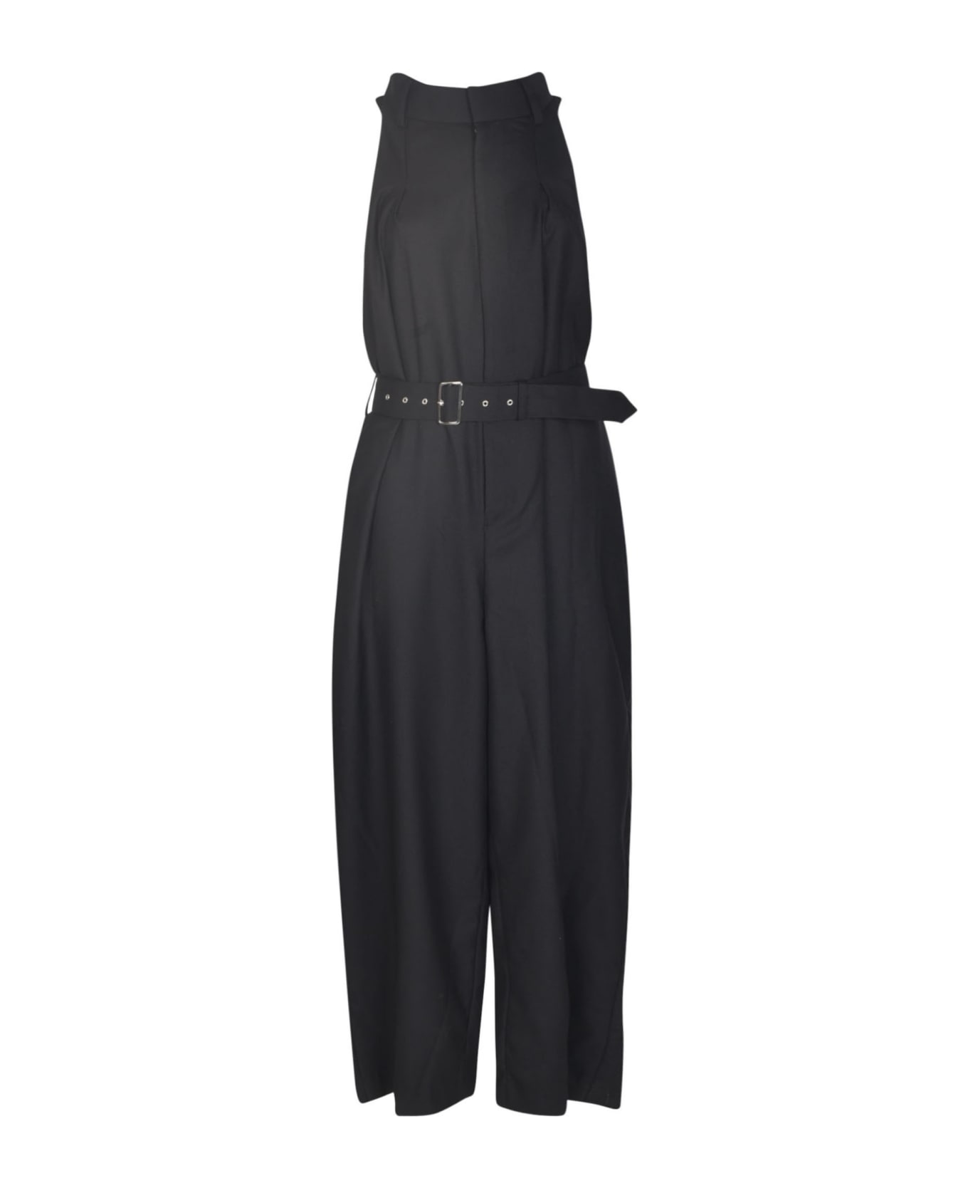 Comme des Garçons Noir Kei Ninomiya Halterneck Belted Long Dress - Black