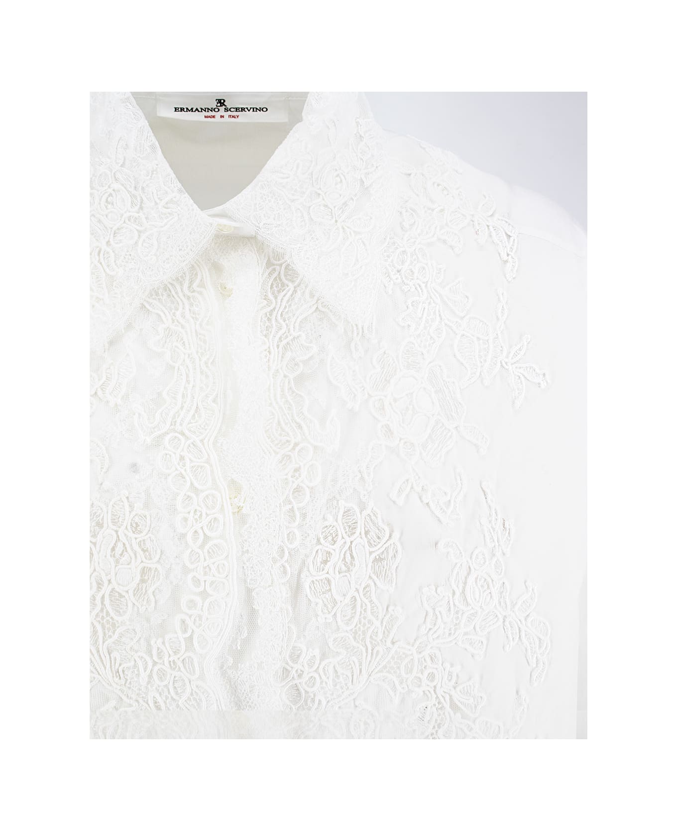 Ermanno Scervino Shirt - BRIGHT WHITE/OTTICO