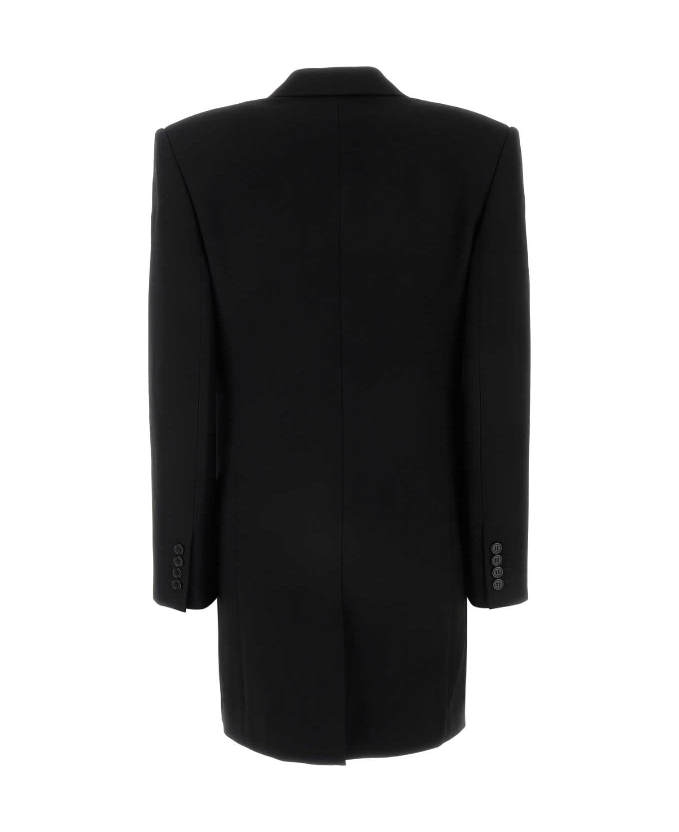 Saint Laurent Black Gabardine Blazer - NOIR