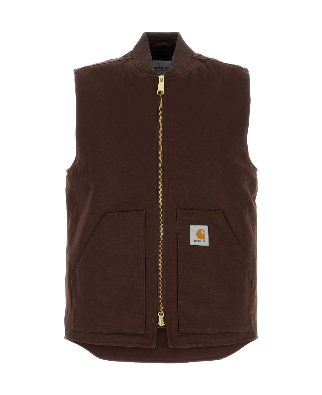 Carhartt Brown Cotton Classic Vest - TOBACCORIGID
