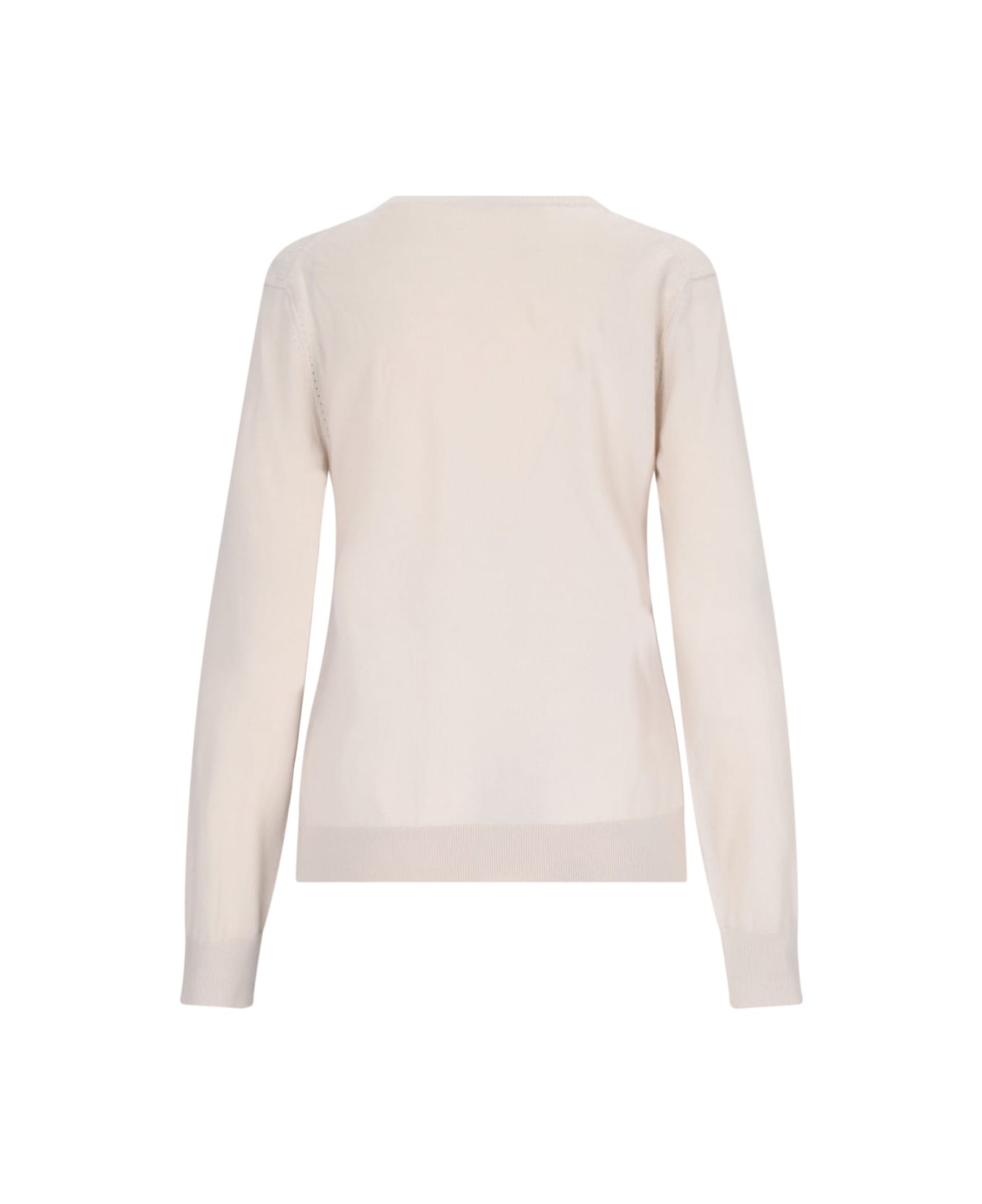 Loro Piana 
neo Piuma
 V-neck Sweater - Beige