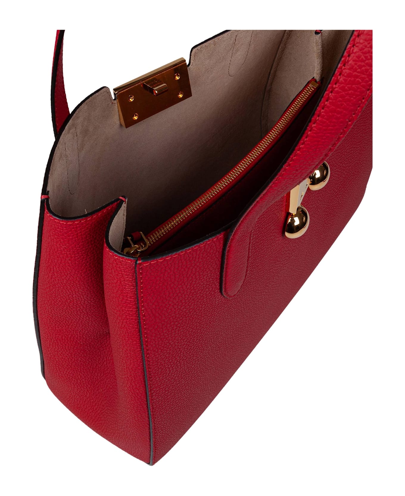 Marni Trunkaroo Handbag In Red Leather - Red