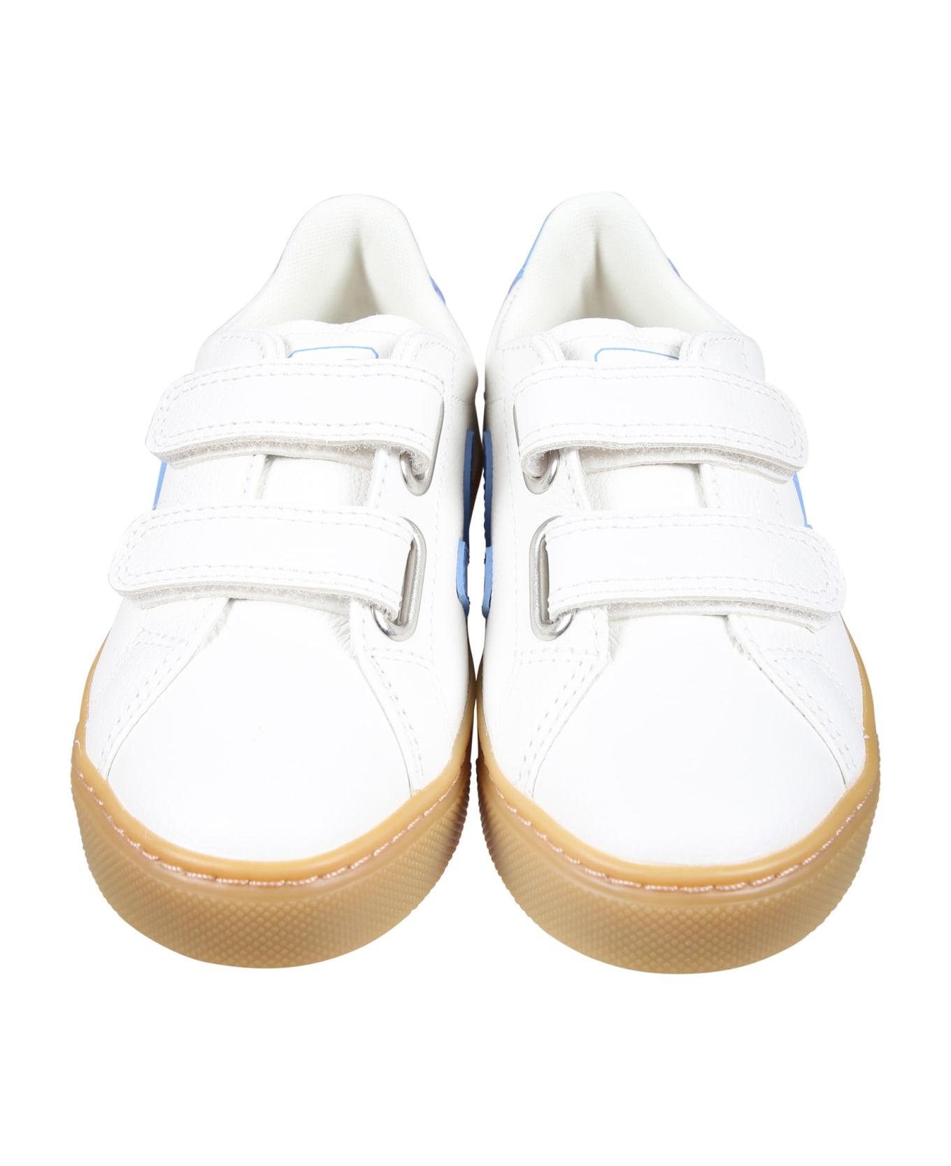 Veja White Sneakers For Kids With Logo - White