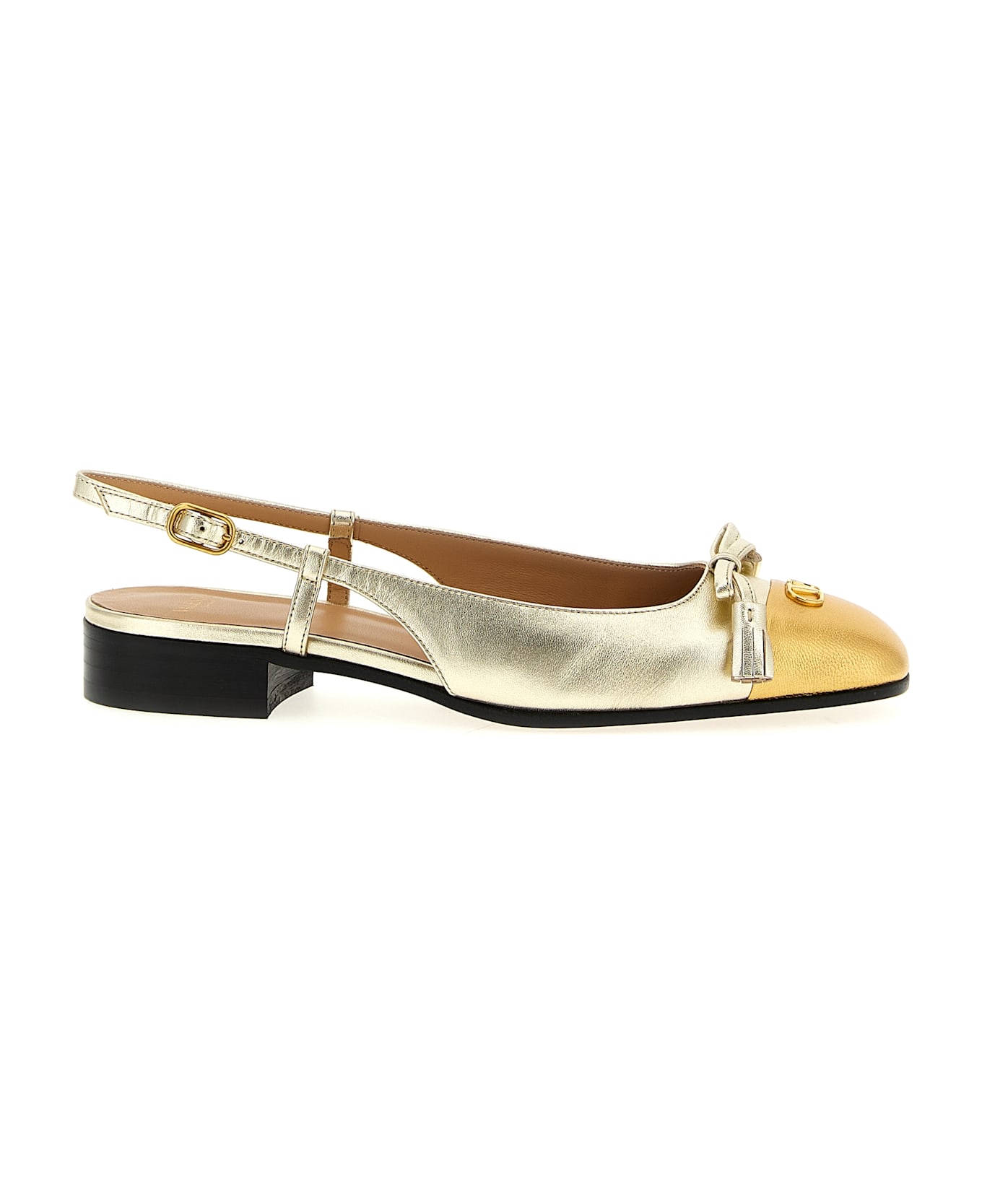 Valentino Garavani 
valet Du Roi
 Slingback - Gold