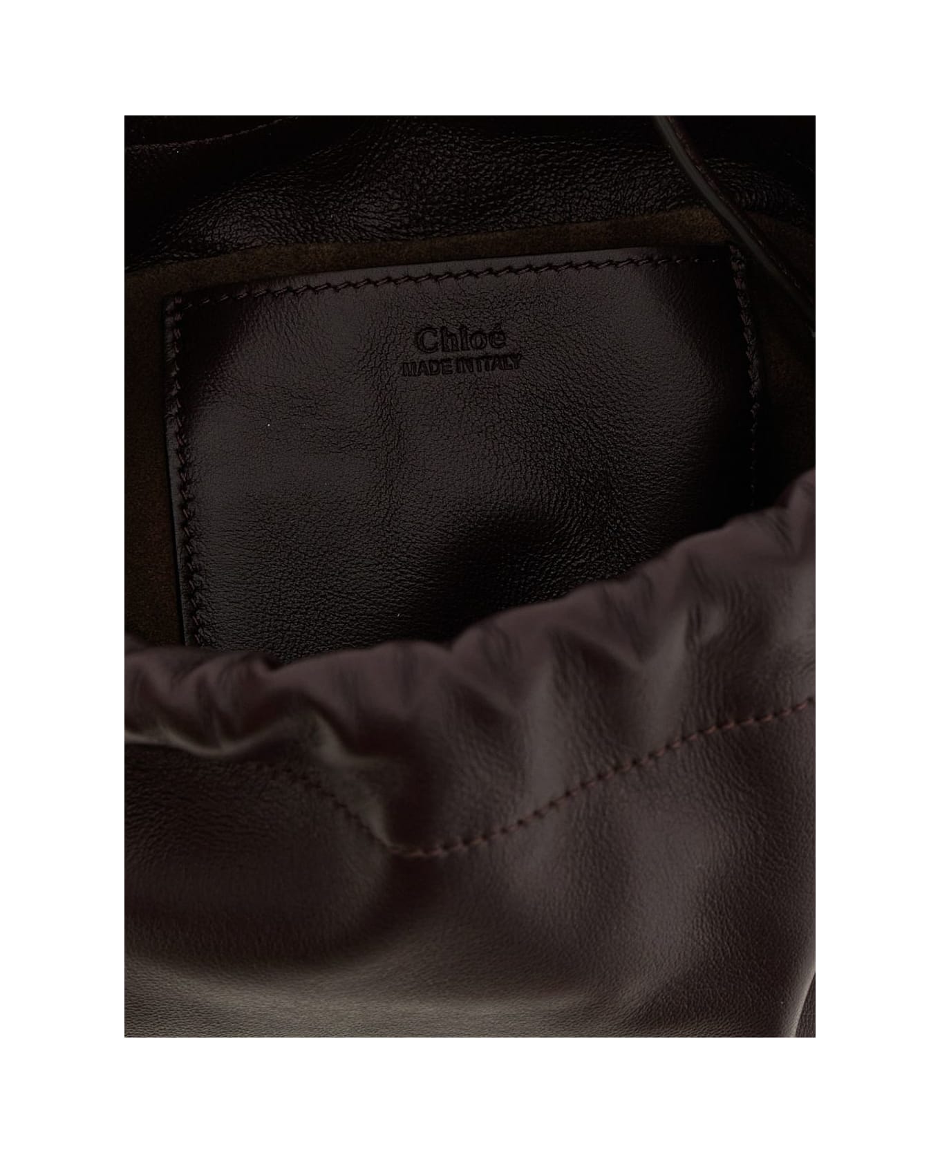 Chloé Icons Leather Bucket Bag - Purple