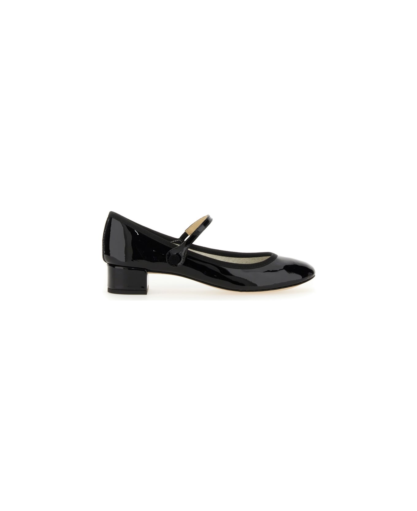 Repetto Pump Mary Jane Rose - BLACK フラットシューズ