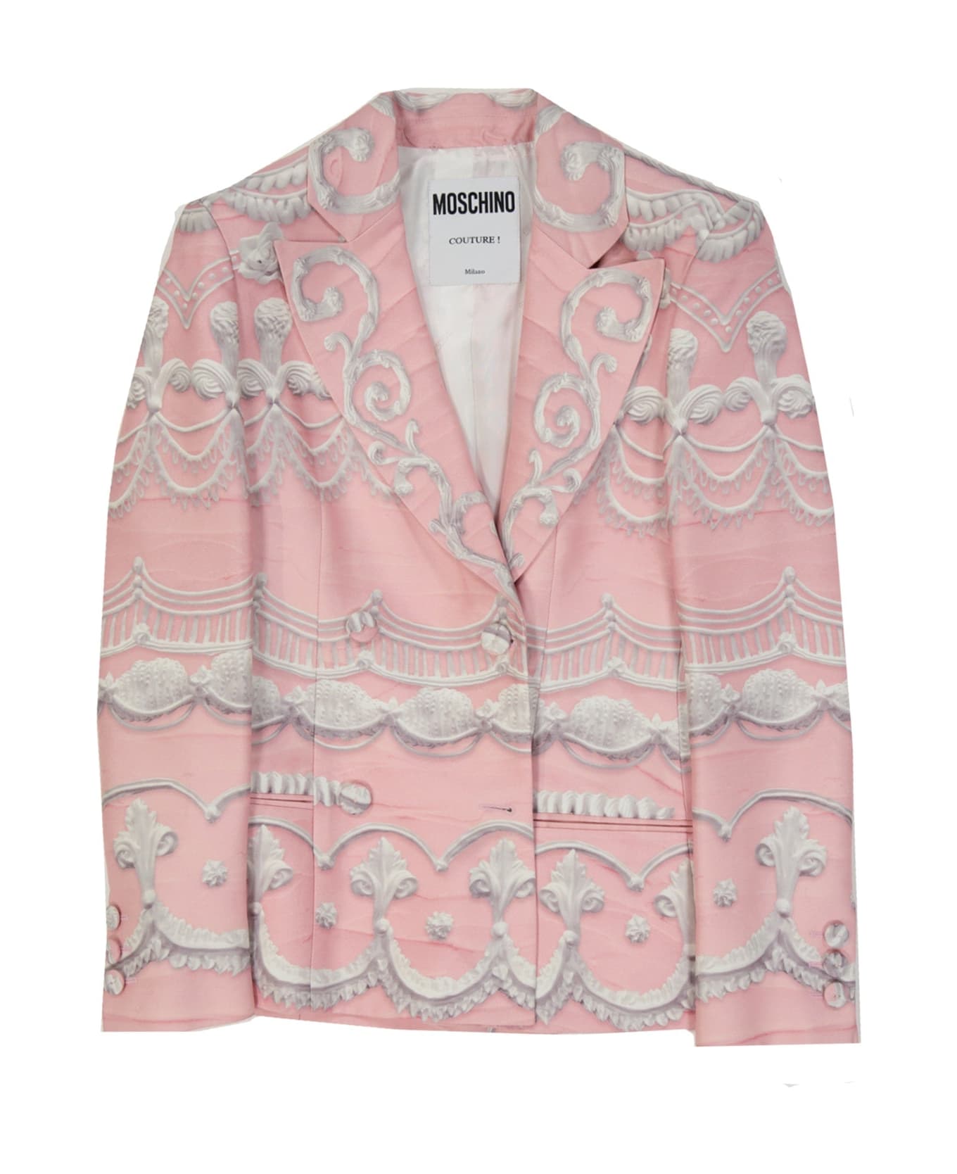 Moschino Couture Printed Jacket - Pink