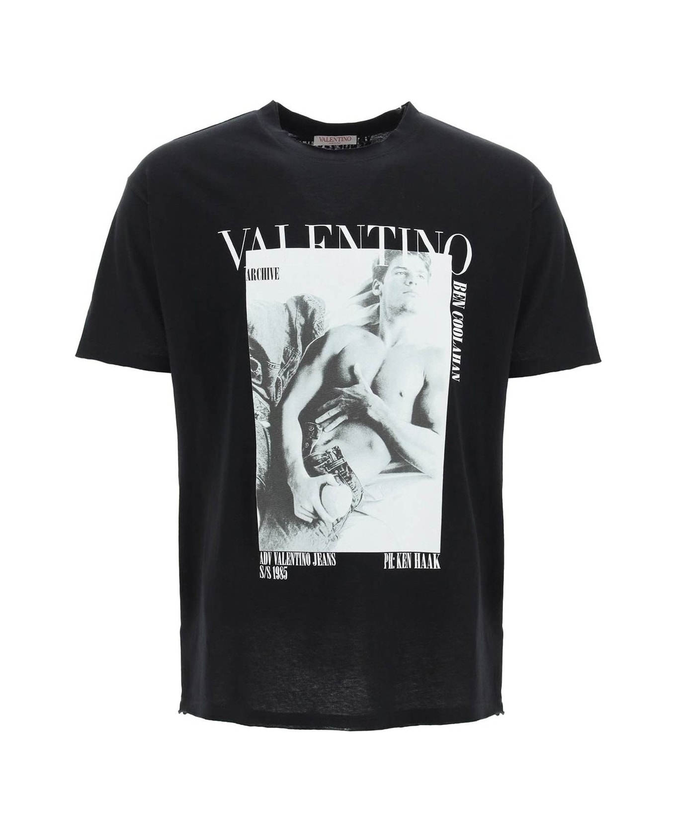 Valentino Archive Print T-shirt - Black シャツ
