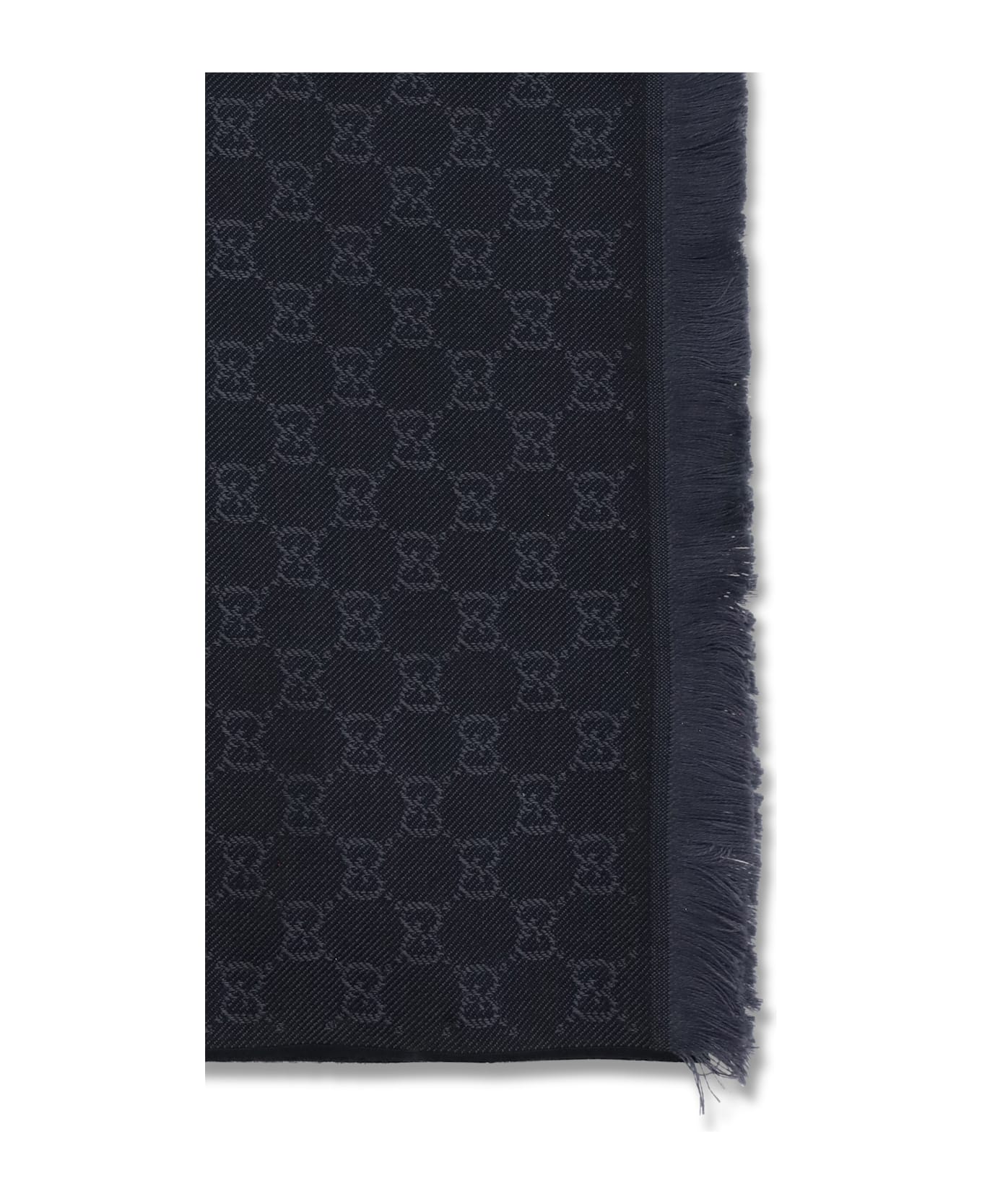 Gucci Gg Supreme Embroidered Wool Scarf