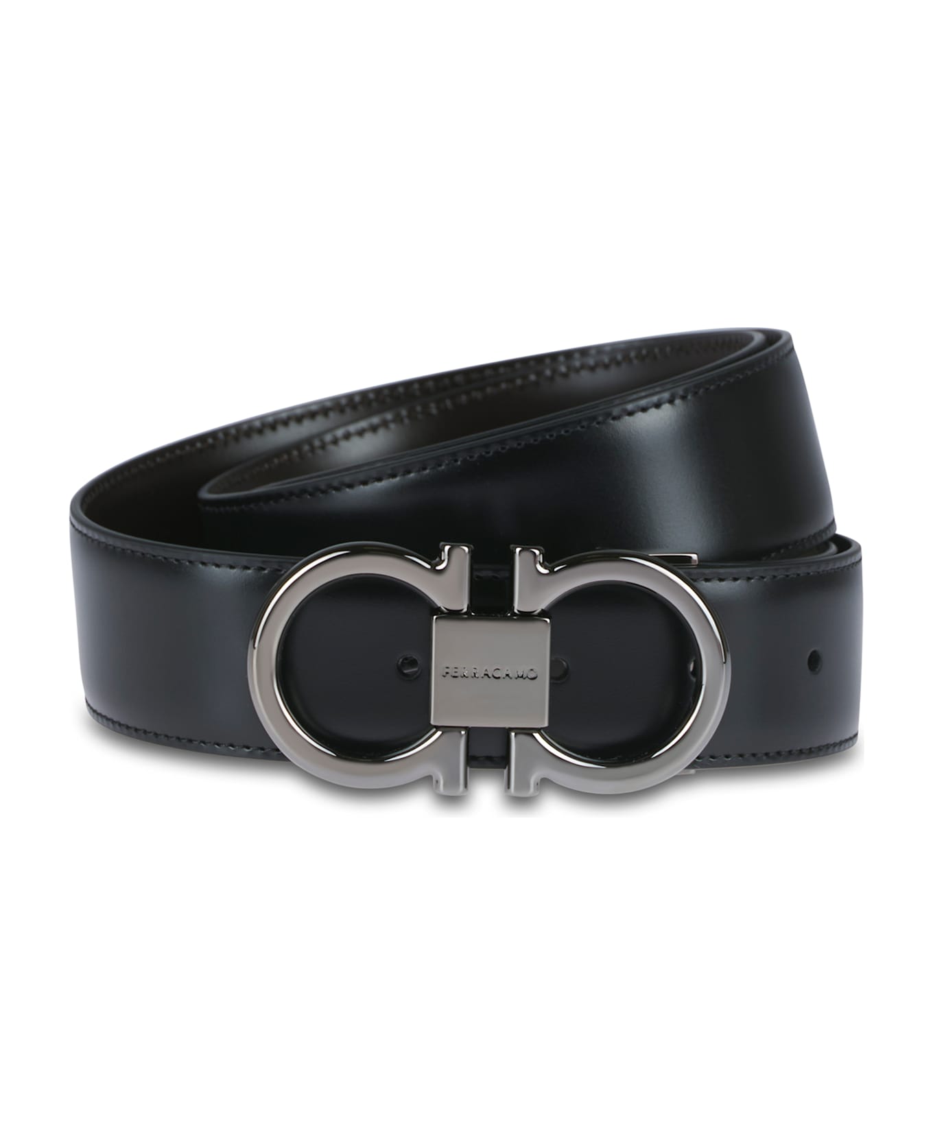 Ferragamo Double G Belt - Black