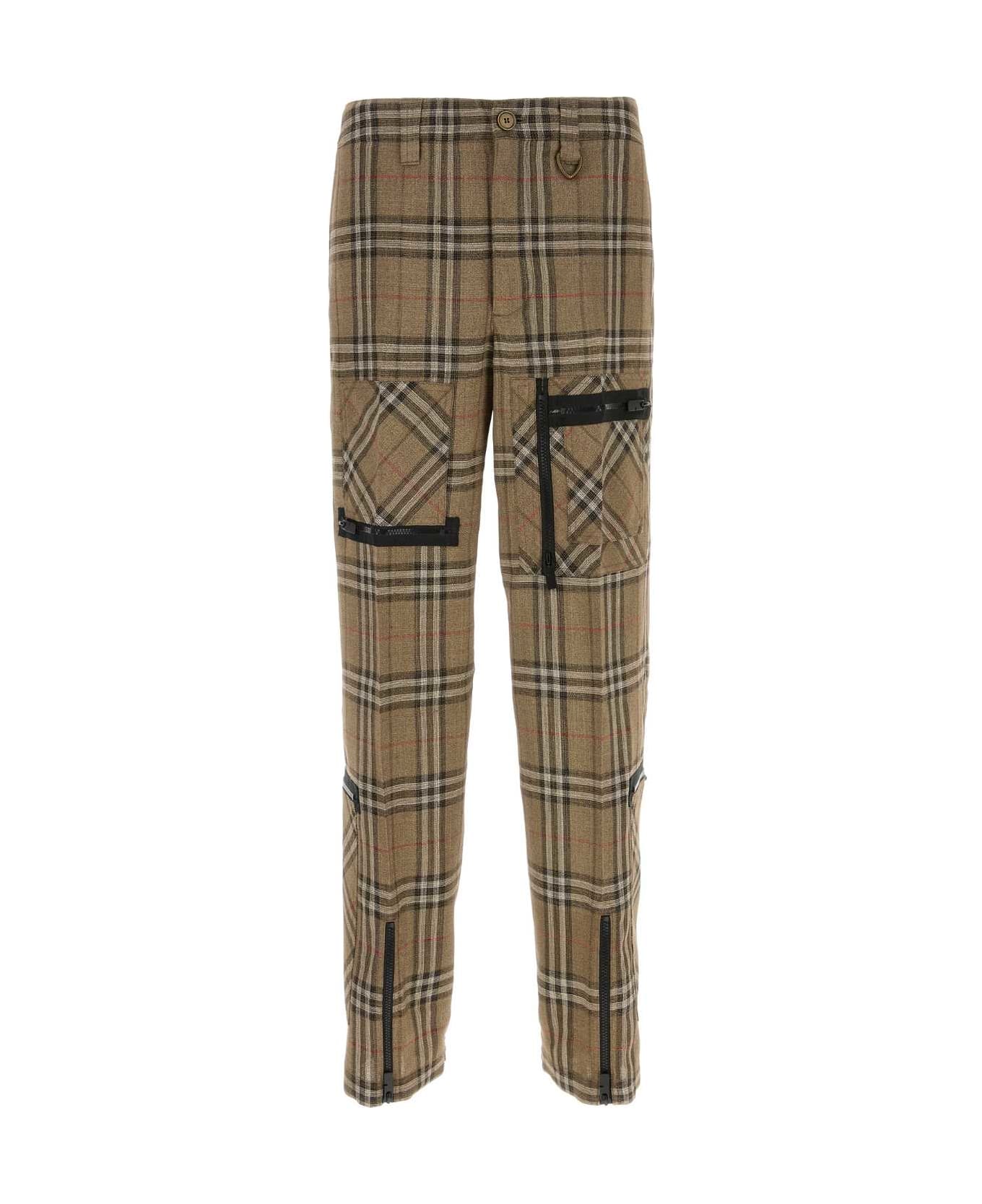 Burberry Embroidered Viscose Blend Cargo Pant - BRUSHIPCHECK