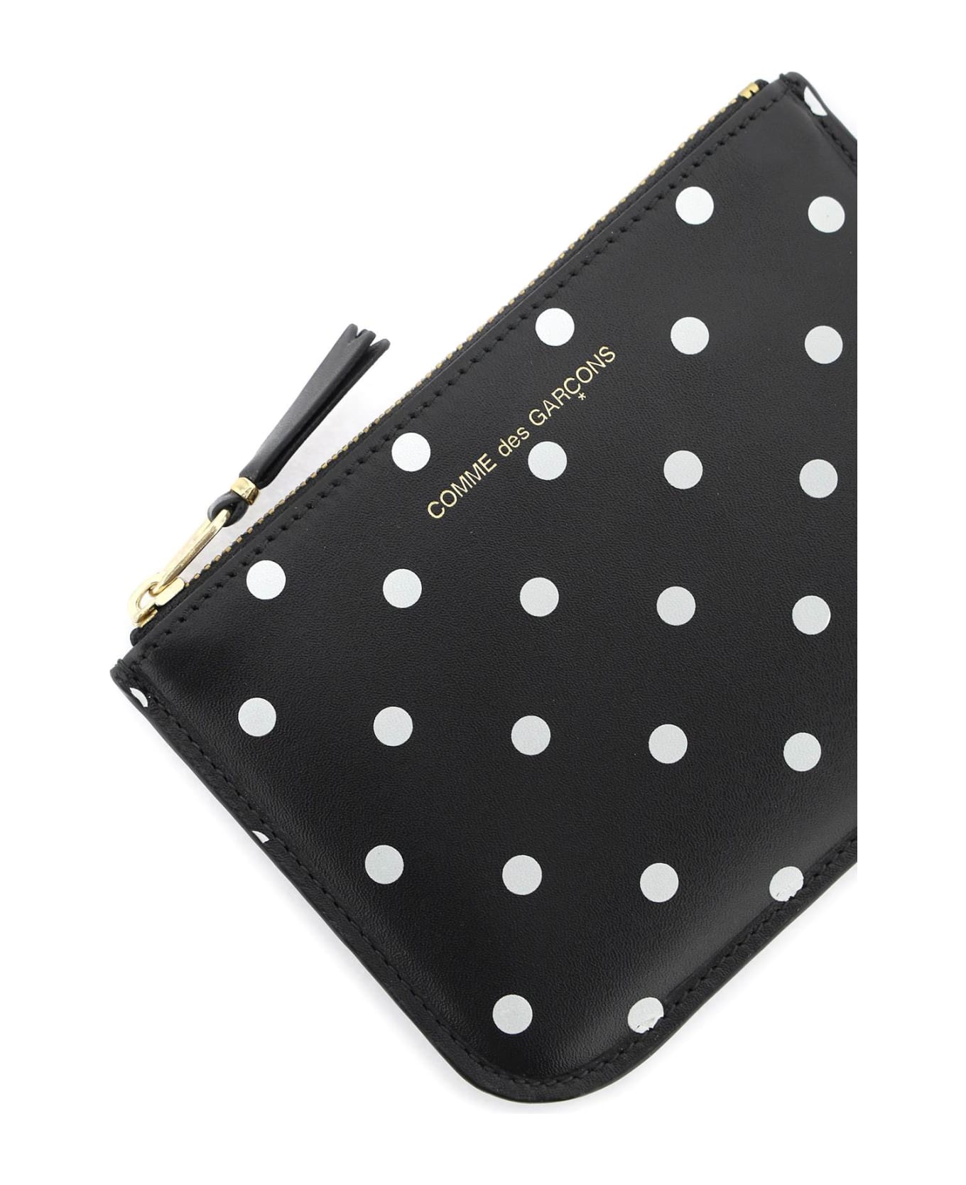 Comme des Garçons Wallet Polka Dot Patterned - BLACK (Black)