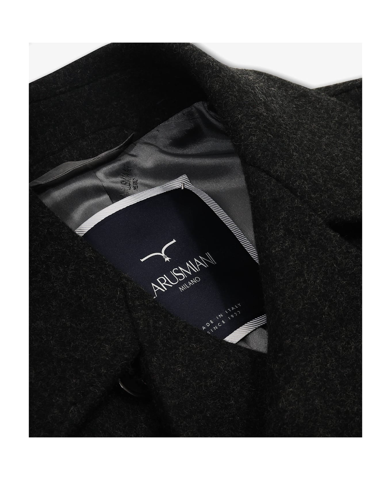 Larusmiani Wool And Cashmere Peacoat Fitz Roy Coat - Grey