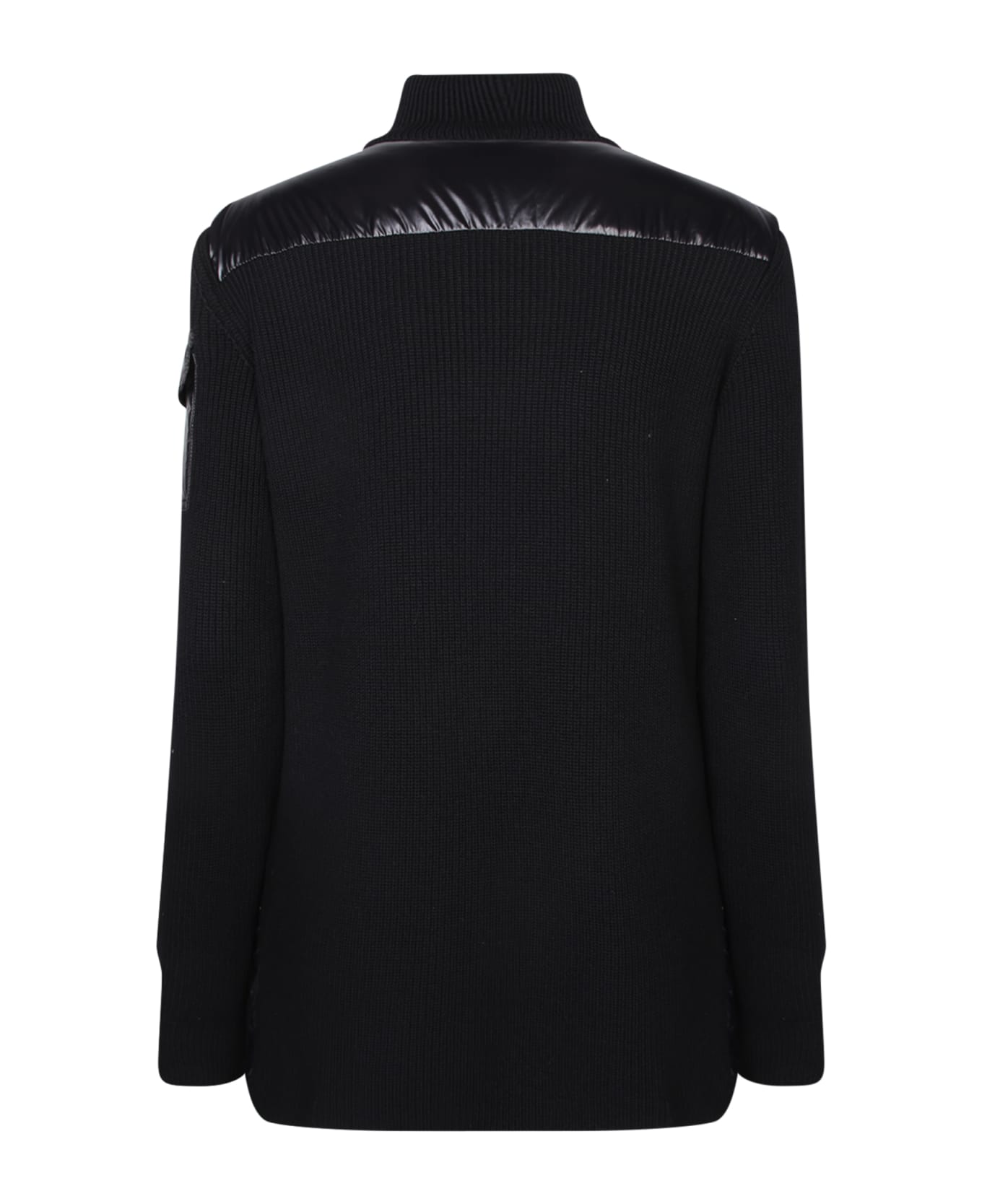Moncler Black Down Cardigan - Black