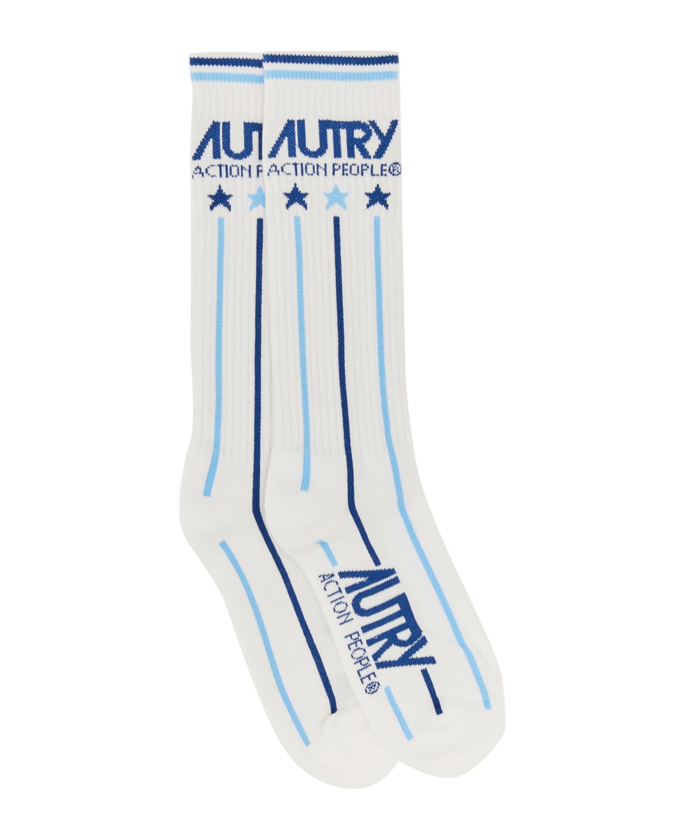 Autry Socks With Logo - BLU