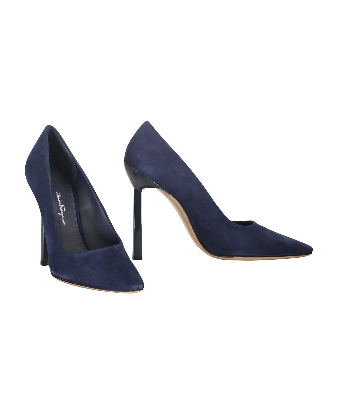Ferragamo Suede Pumps - blue