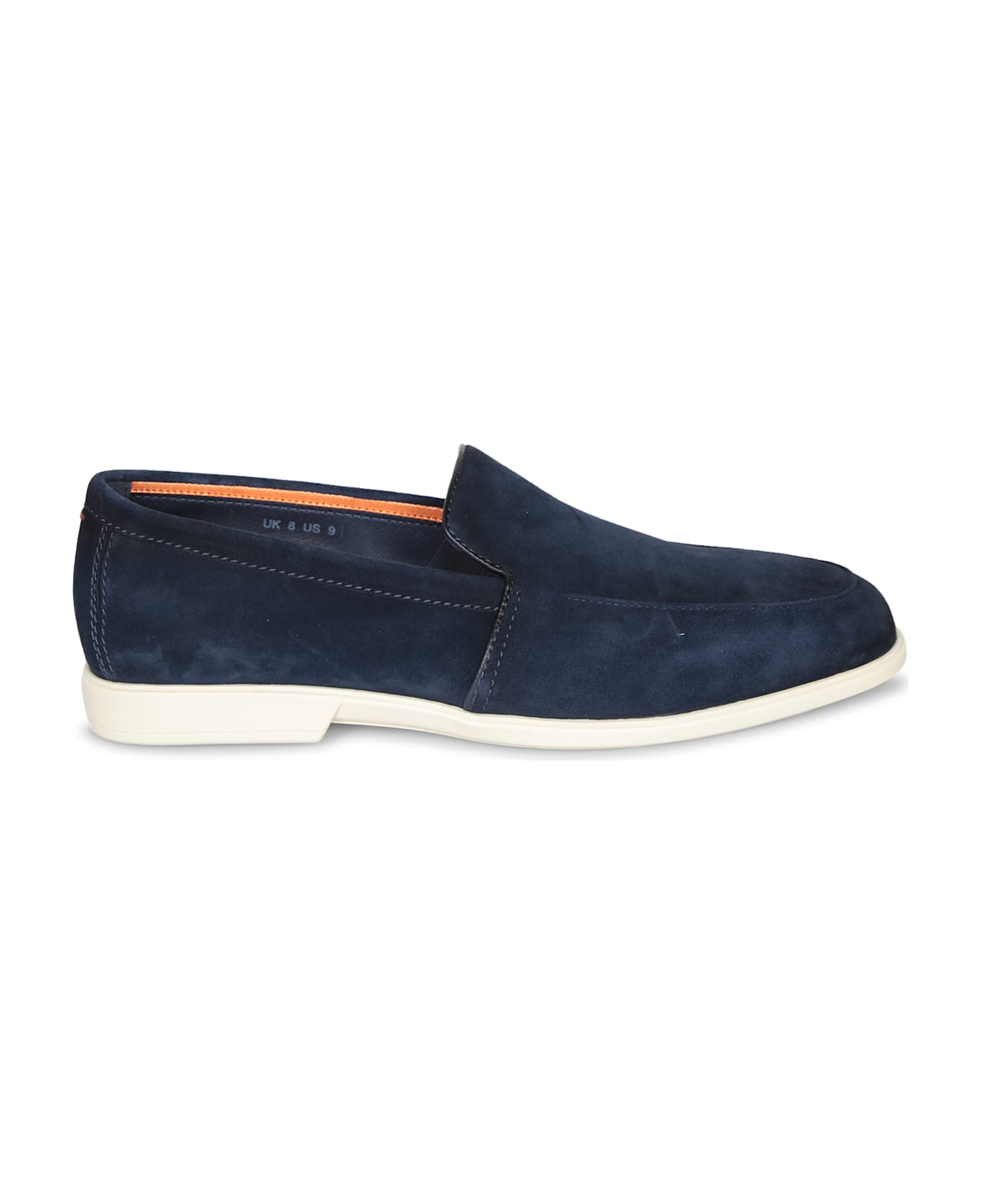 Santoni Malibu Blue Suede Loafer - Blue