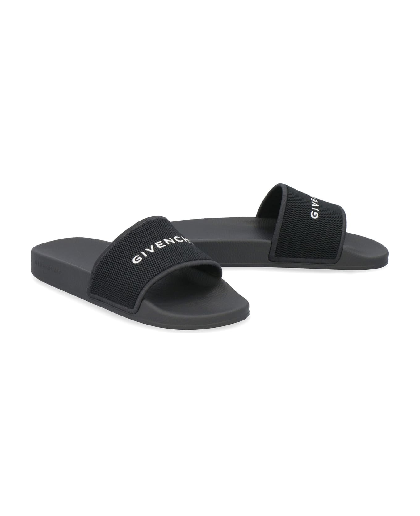Givenchy Rubber Slides - Nero