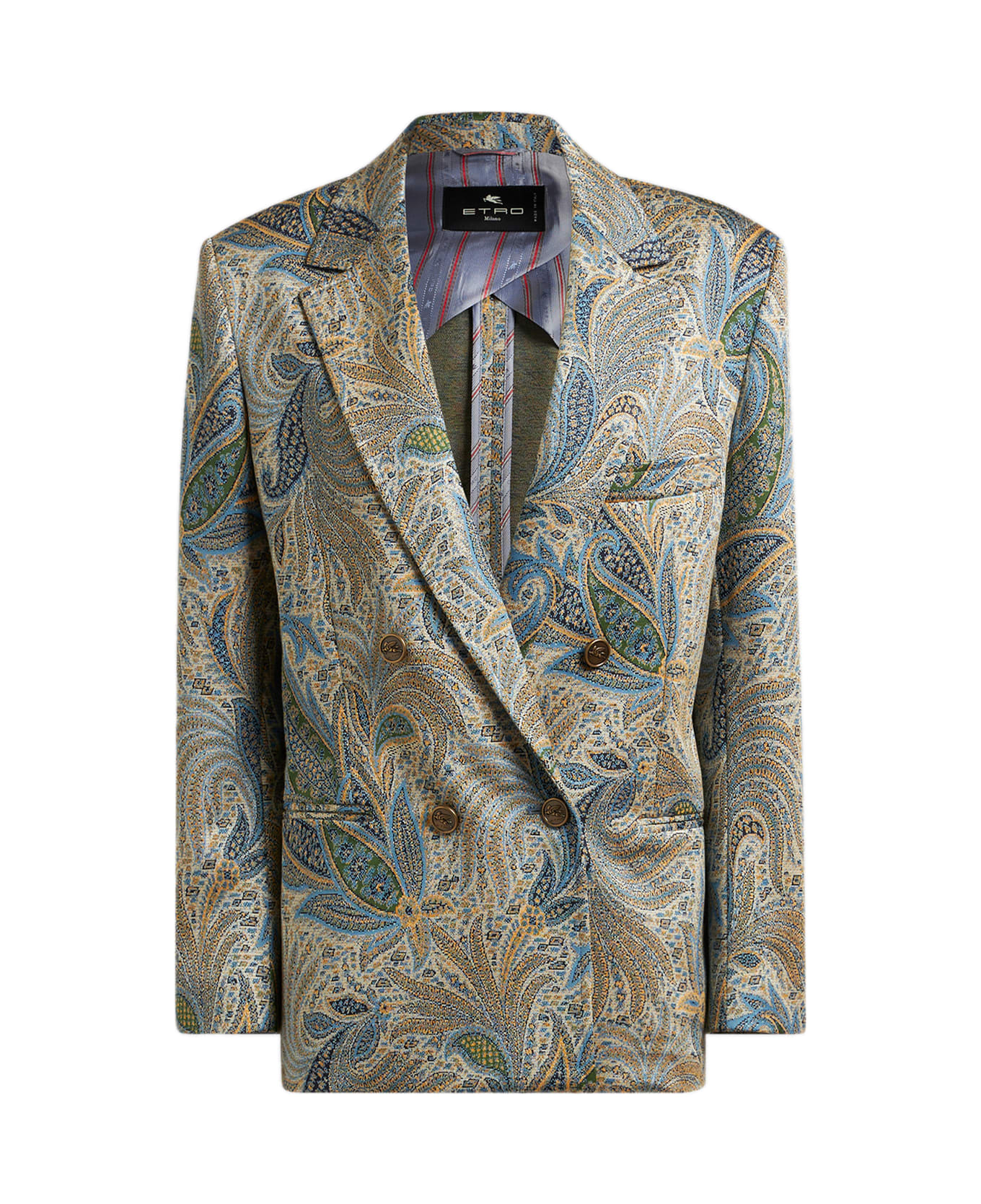 Etro Double-breasted Jacket - MultiColour