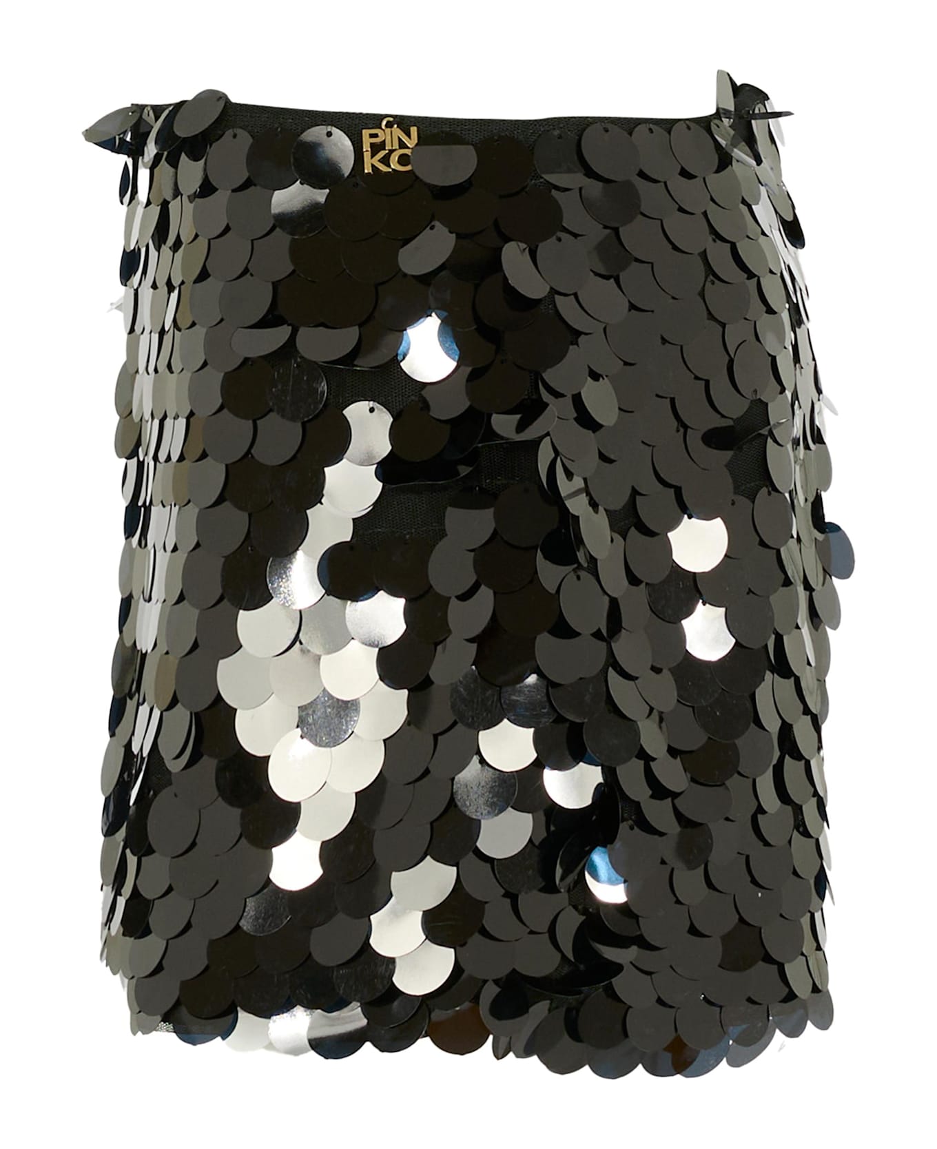 Pinko Black Skirt For Girl With Sequins - Black