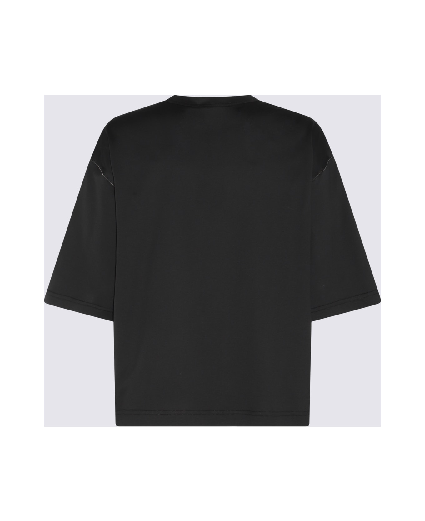 Fabiana Filippi Black Cotton T-shirt - Black