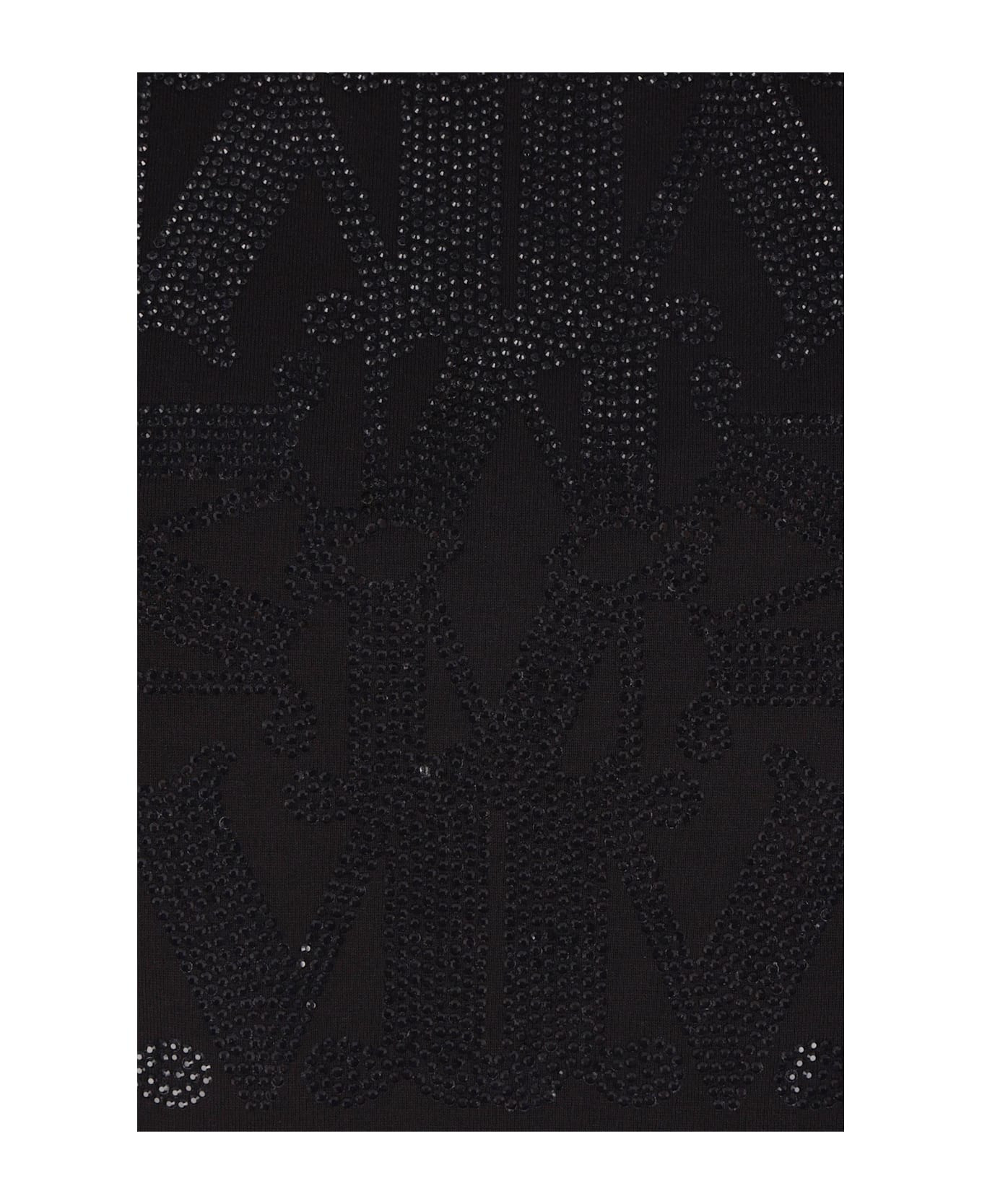 Max Mara Cotton T-shirt With M Monogram Print - BLACK