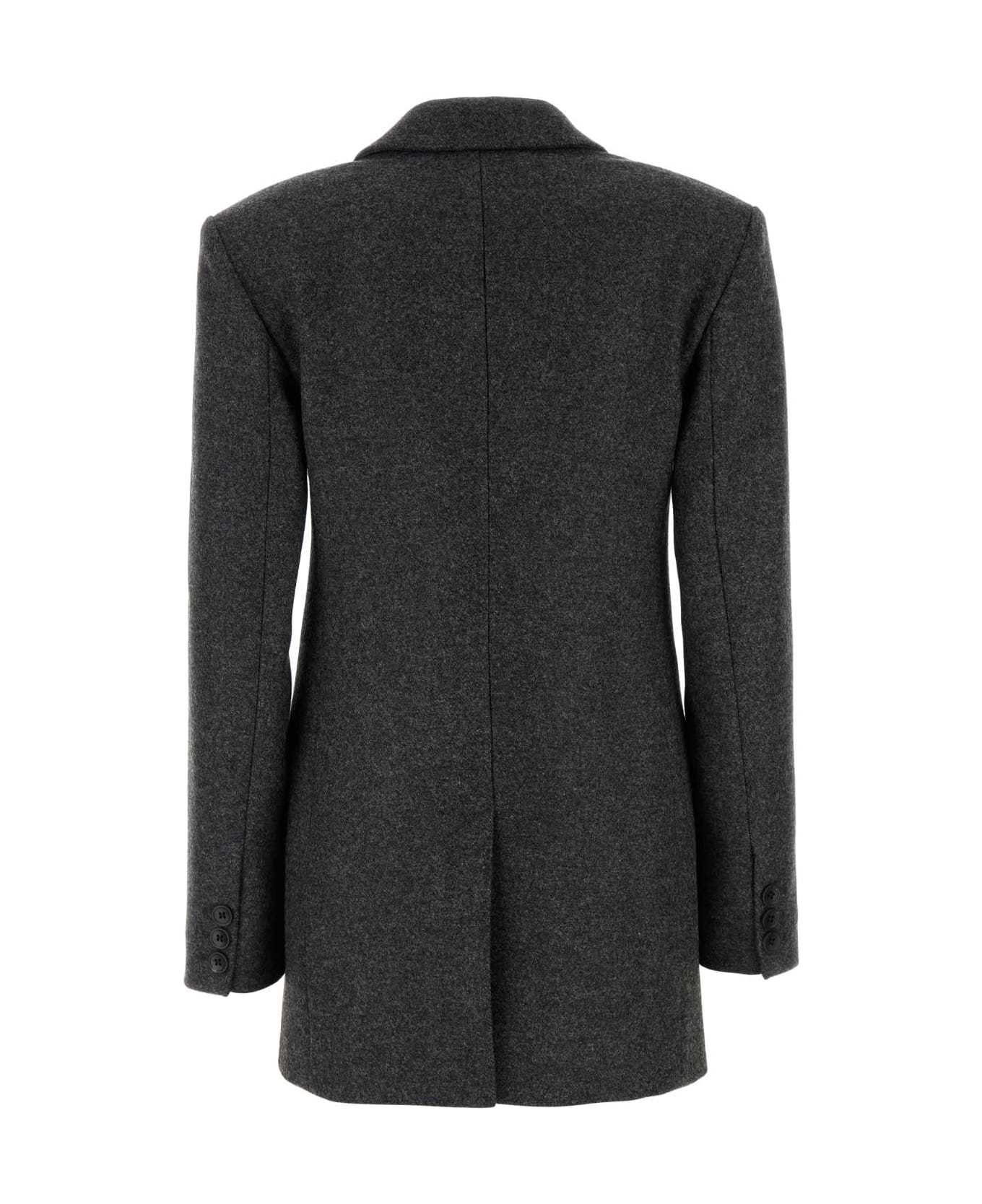 Isabel Marant Dark Grey Wool Isidora Blazer - ANTHRACITE