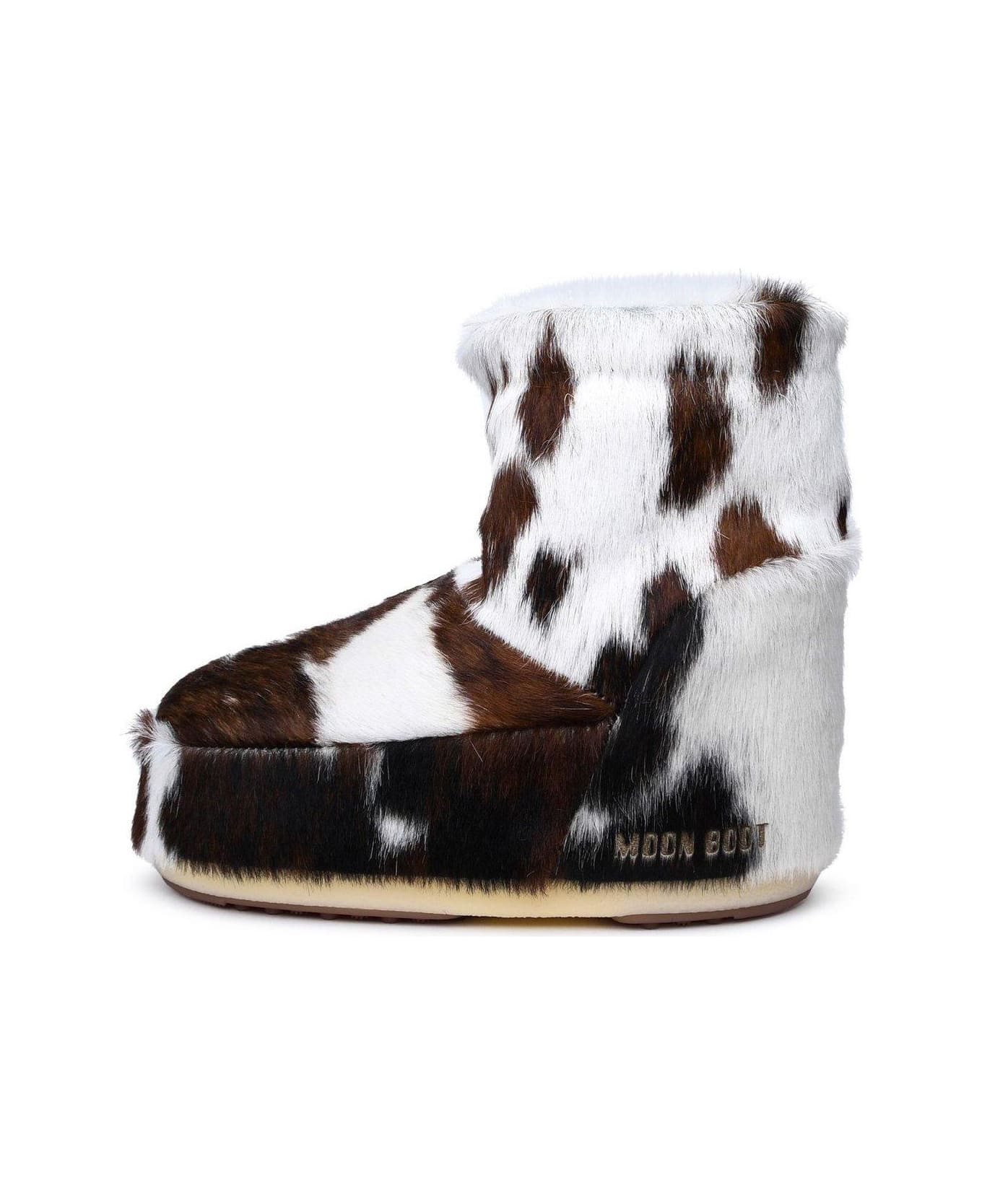 Moon Boot Icon Low Cow-printed Slip-on Boots - MULTICOLOR