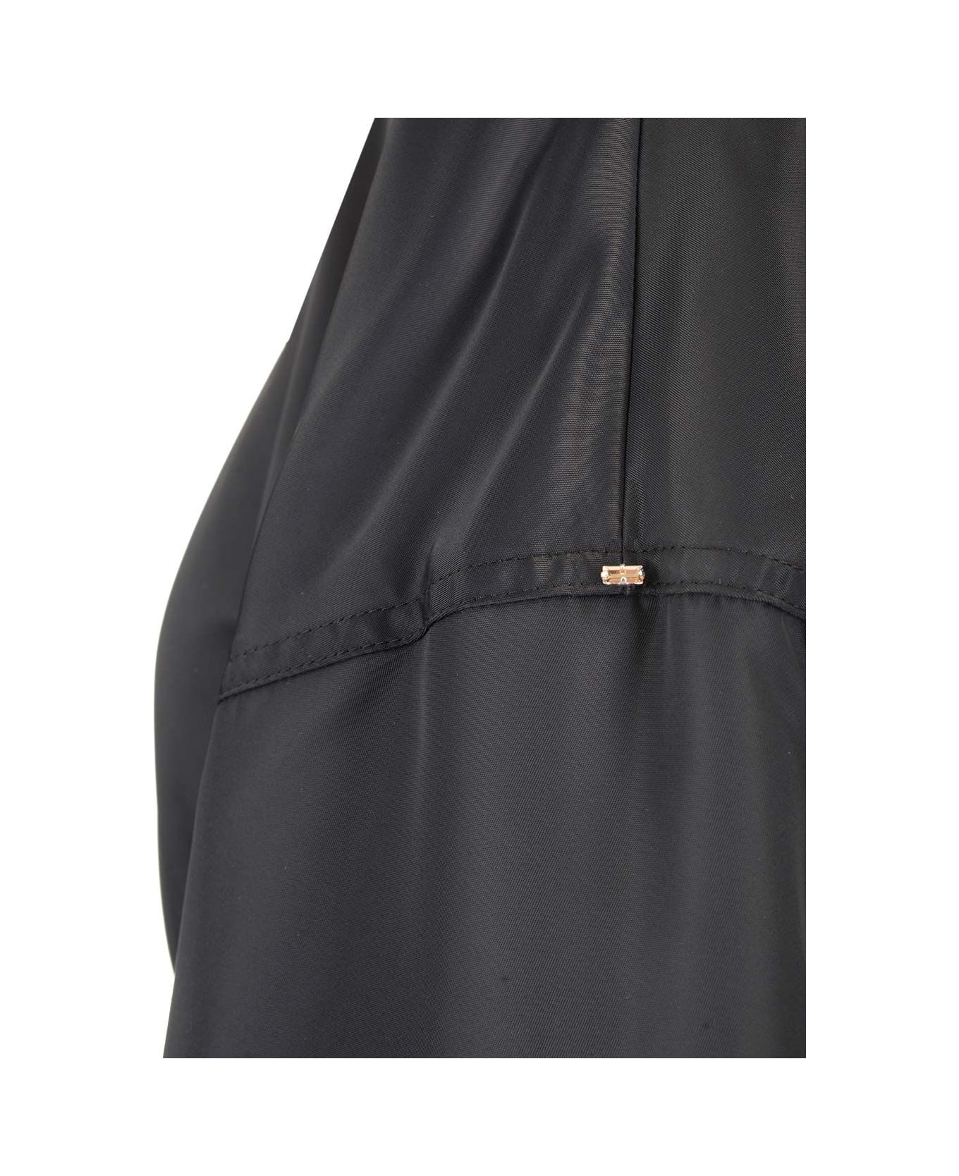 SportMax Zebu Hourglass Pufer Jacker Eco Leather Belt - BLUE