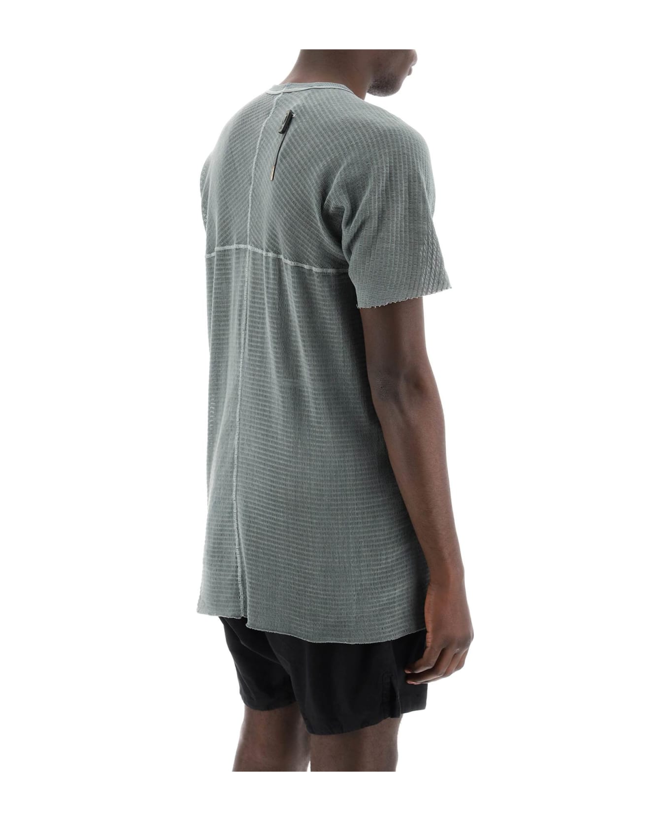 Boris Bidjan Saberi Cotton Perforated T-shirt - ALGA (Green) シャツ