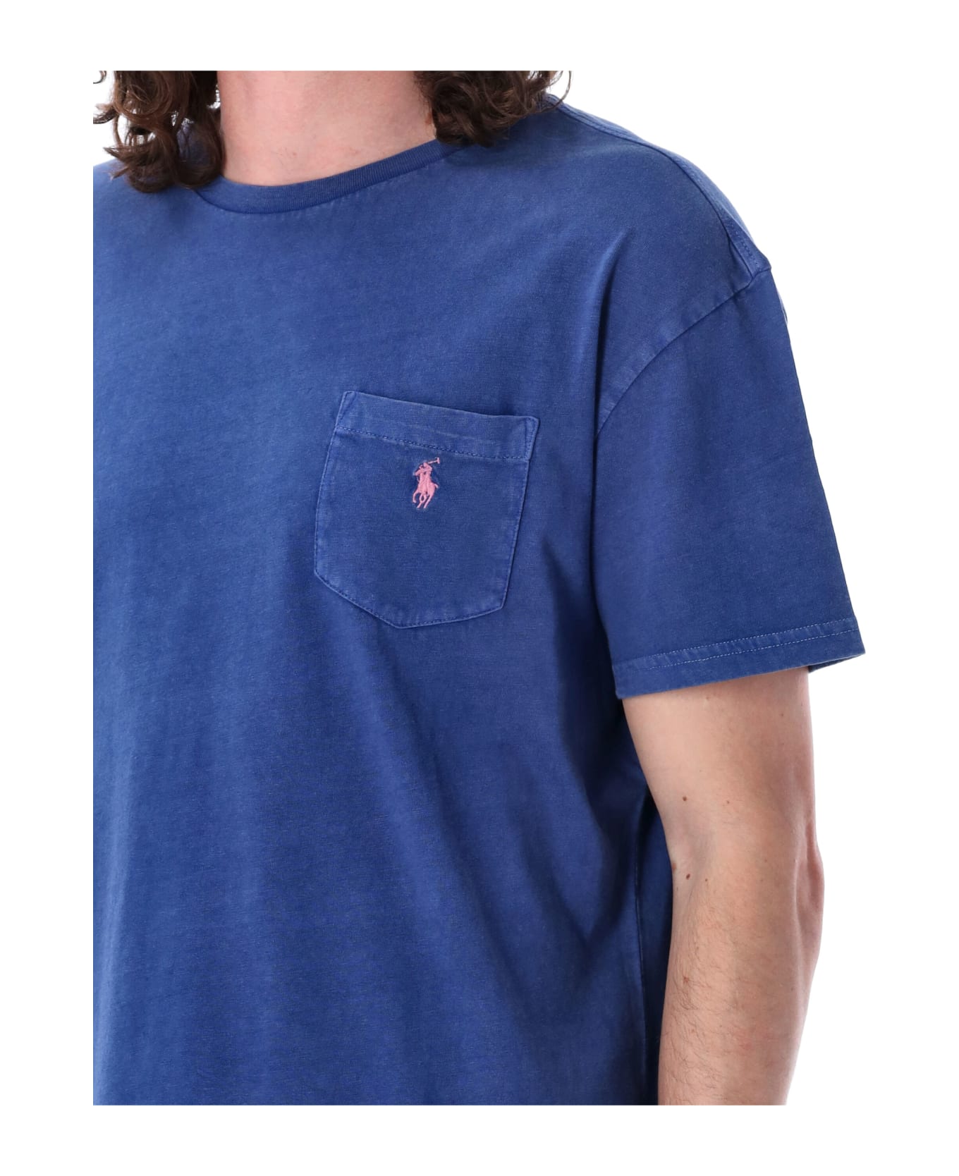 Polo Ralph Lauren Washed Pocket Tee - BLUE