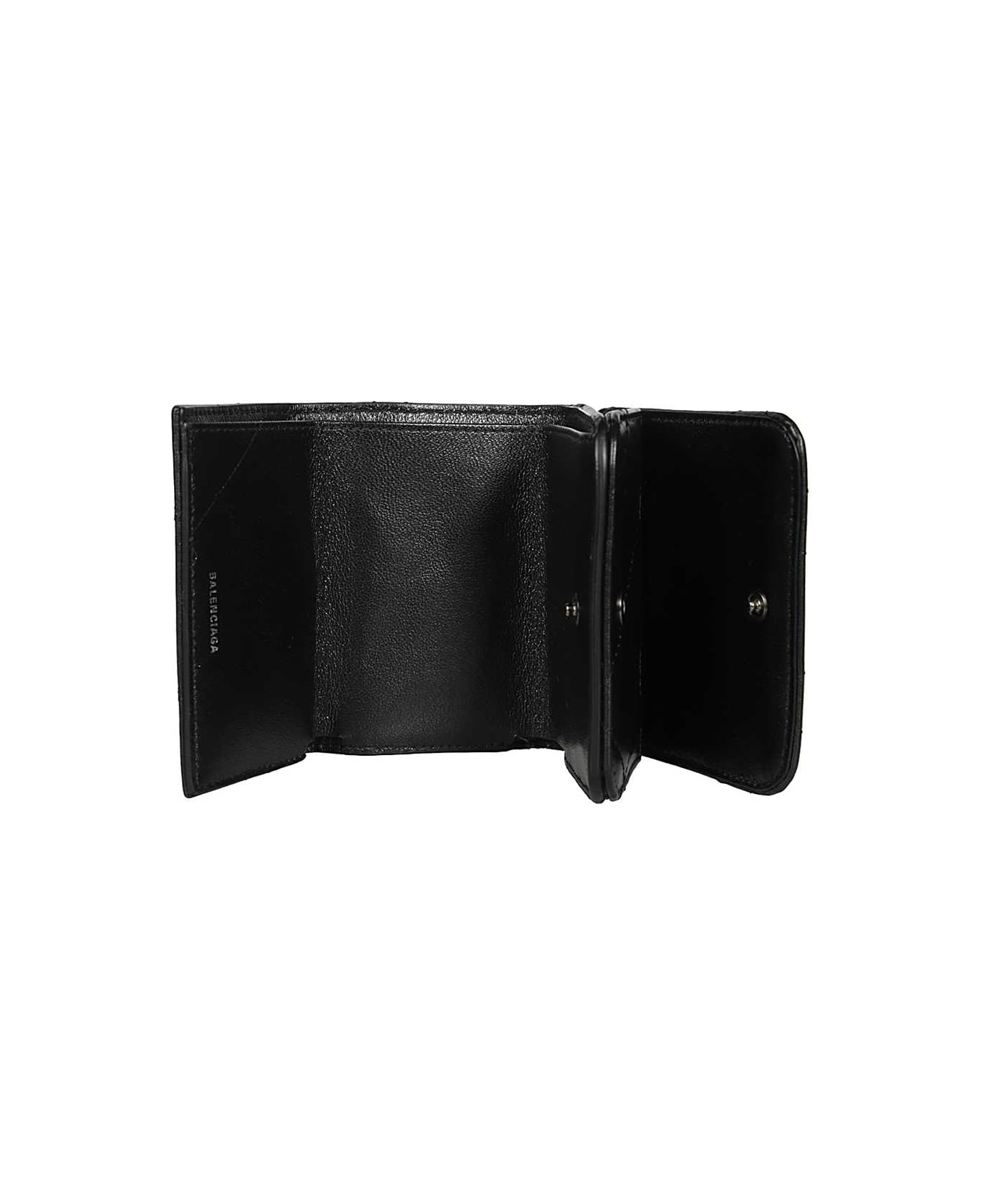 Balenciaga Leather Wallet - black