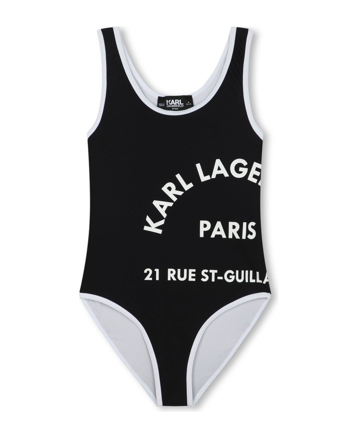 Karl Lagerfeld Kids Costume Con Stampa - Black 水着