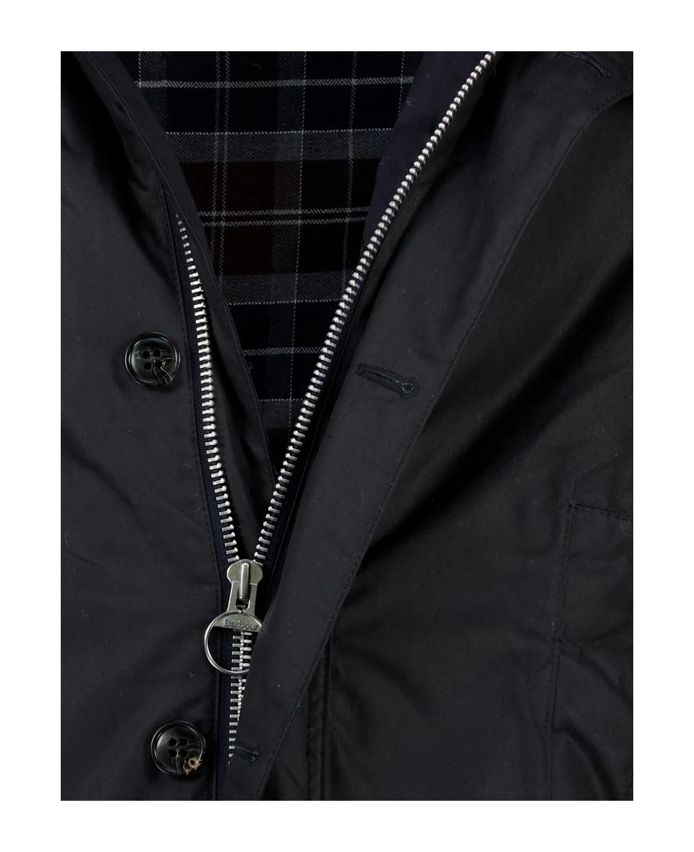 Barbour Beaudale Wax Trench Coat - Navy