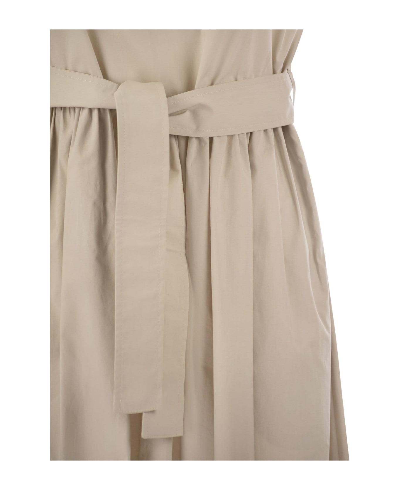 Woolrich Belted Short-sleeved Dress - Sand