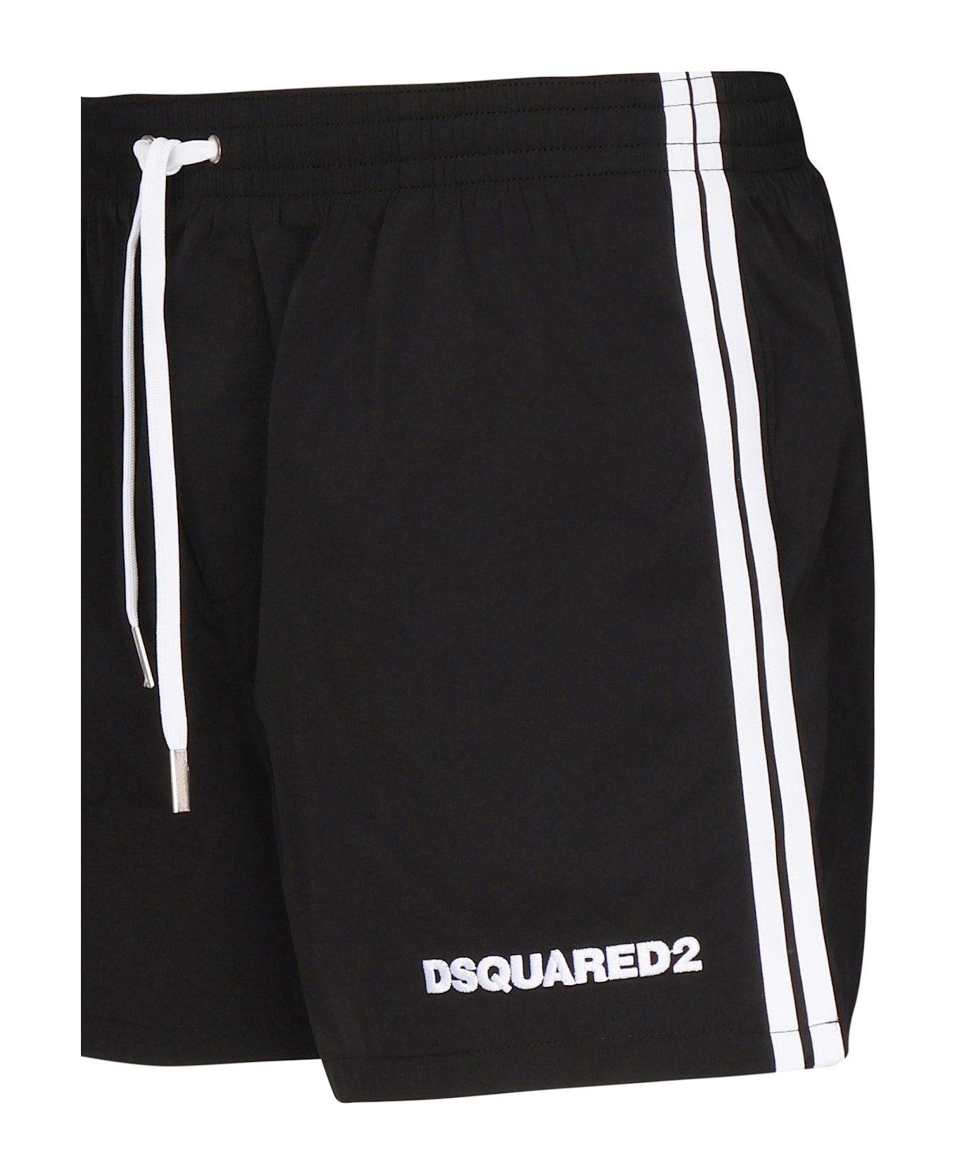Dsquared2 Midi Boxer With Logo - Black