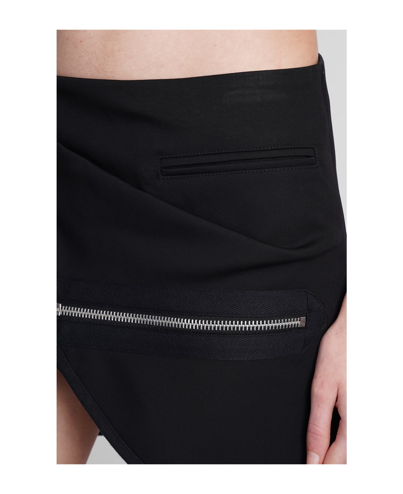 Courrèges Skirt In Black Cotton - black