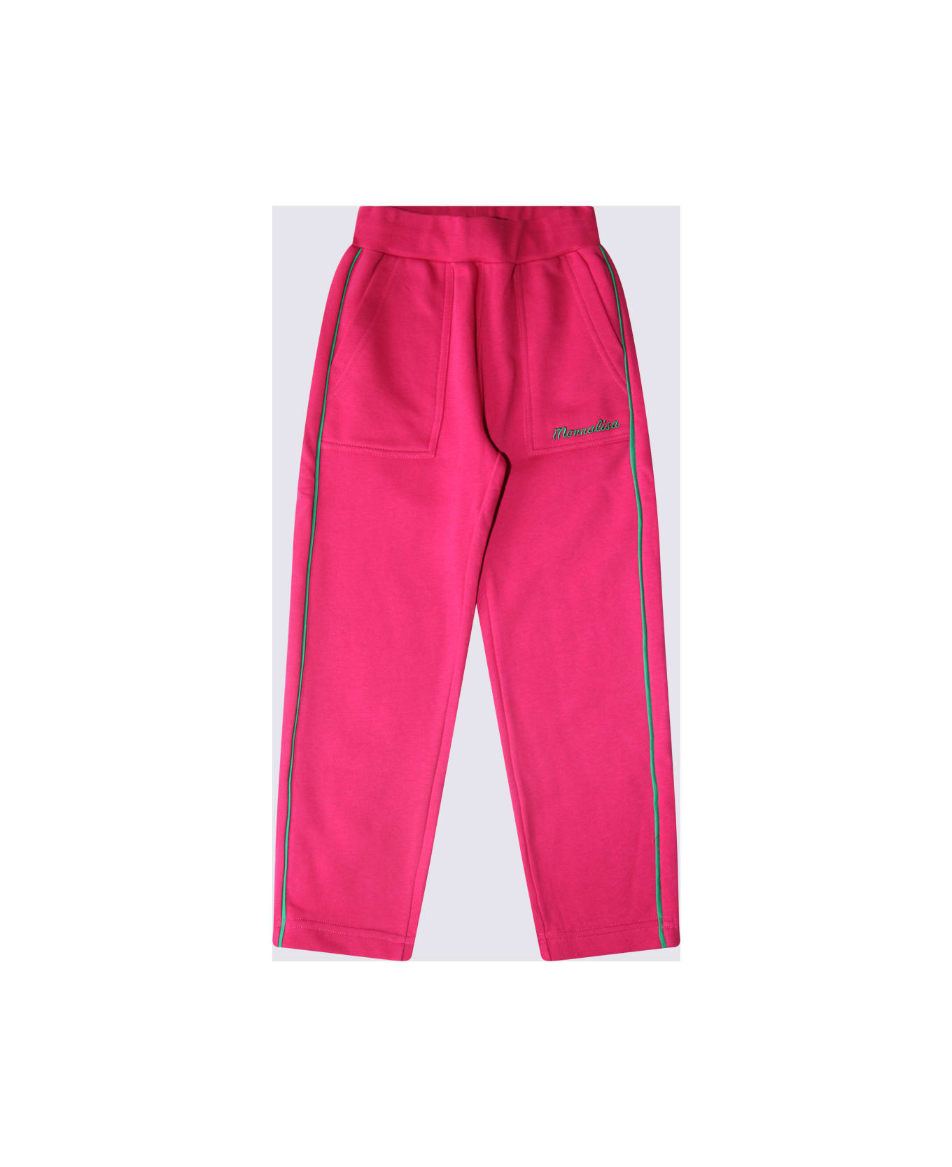 Monnalisa Pink Cotton Pants - Pink ボトムス