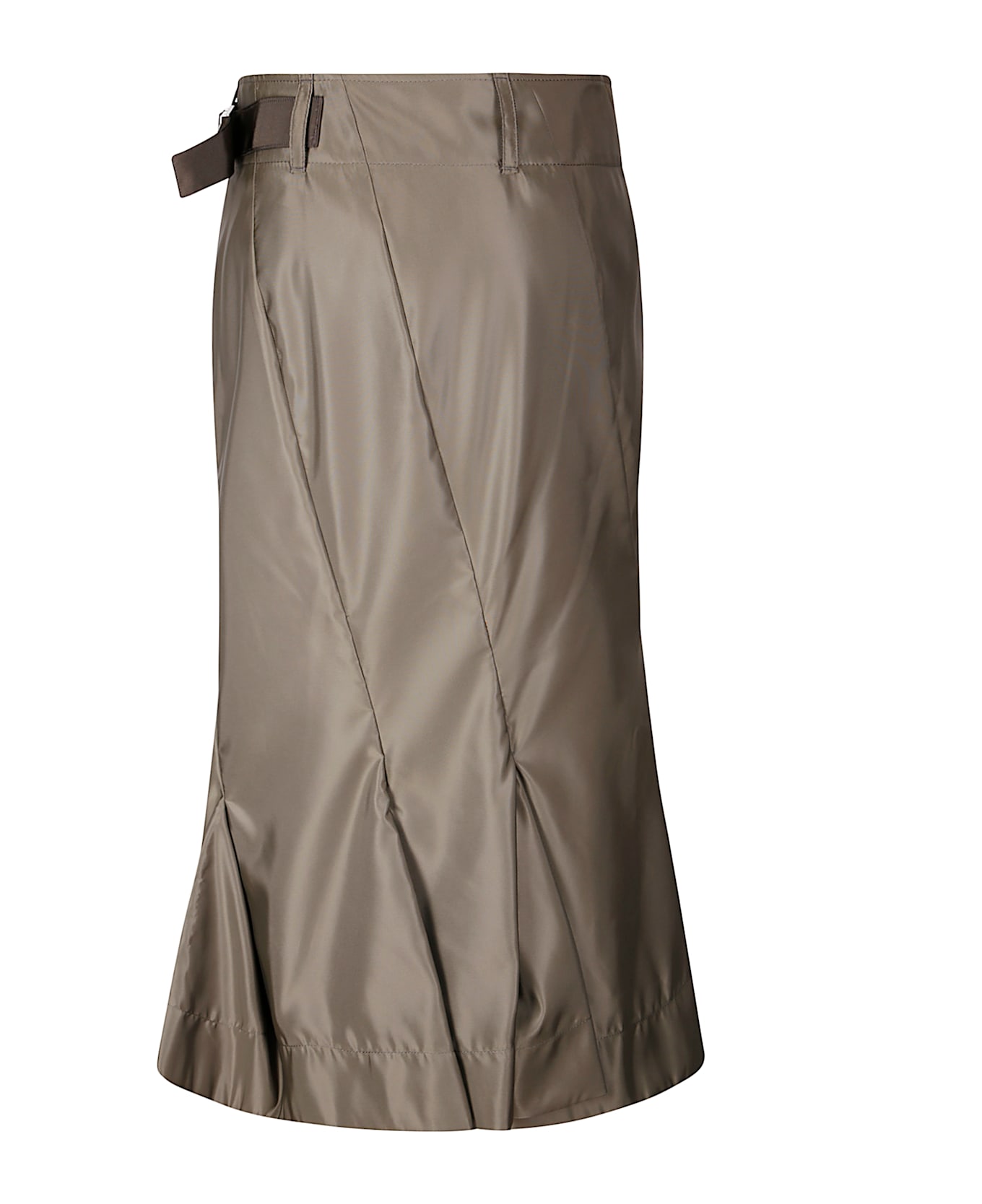 Sacai Nylon Twill Skirt - D/KHAKI