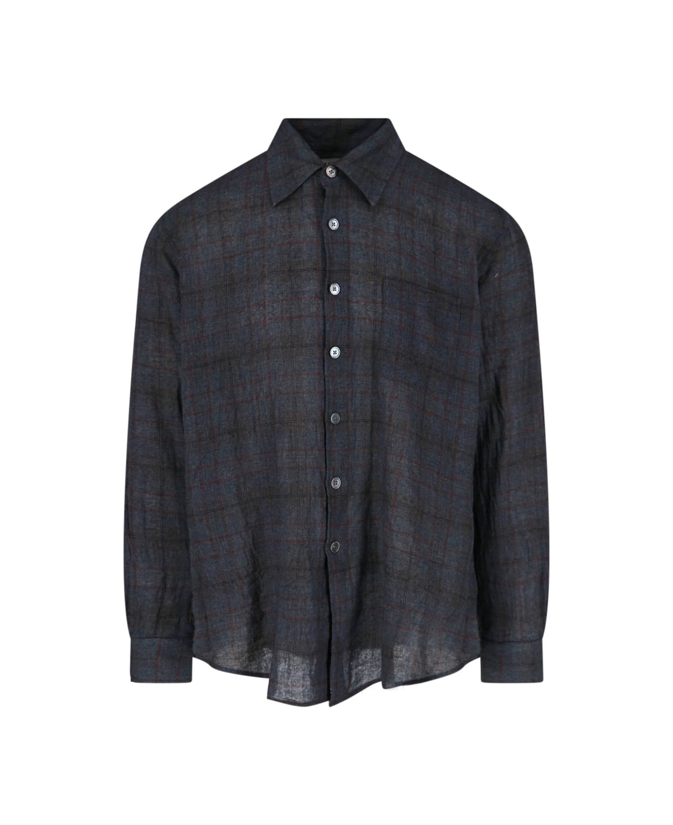 Our Legacy 'bazaar' Striped Shirt - Grigio