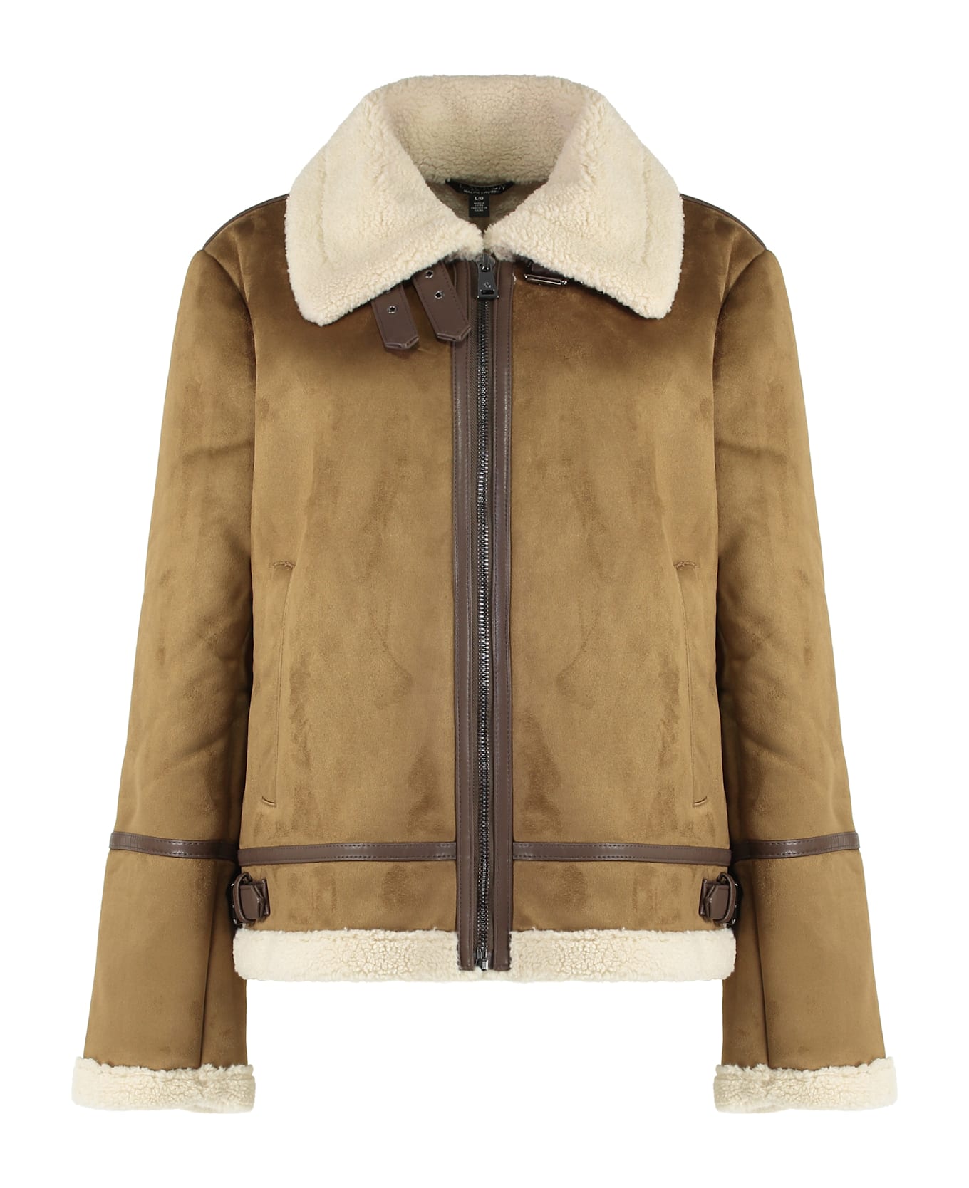 Ralph Lauren Coat In Sheepskin - Beige