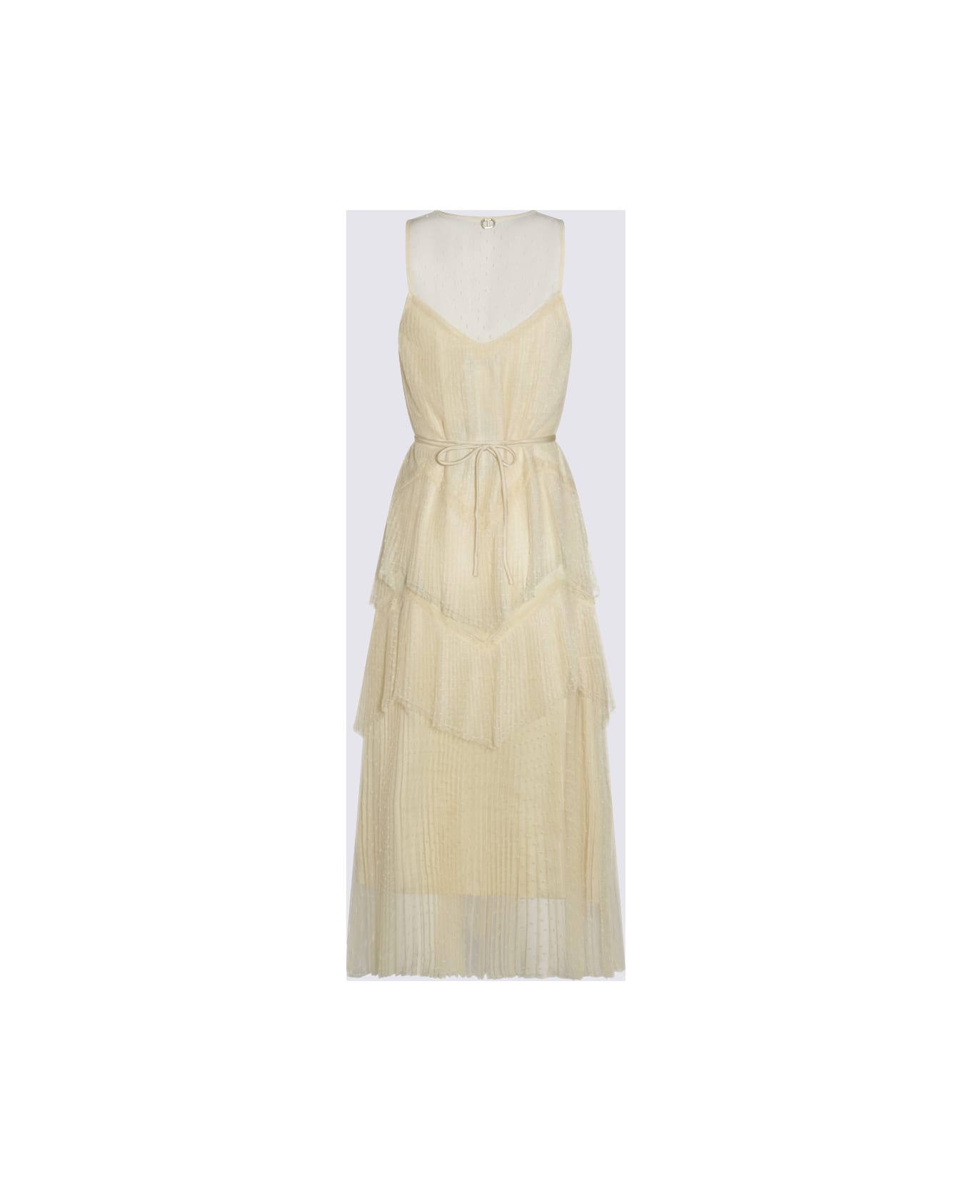 TwinSet Light Yellow Dress - VANILLA