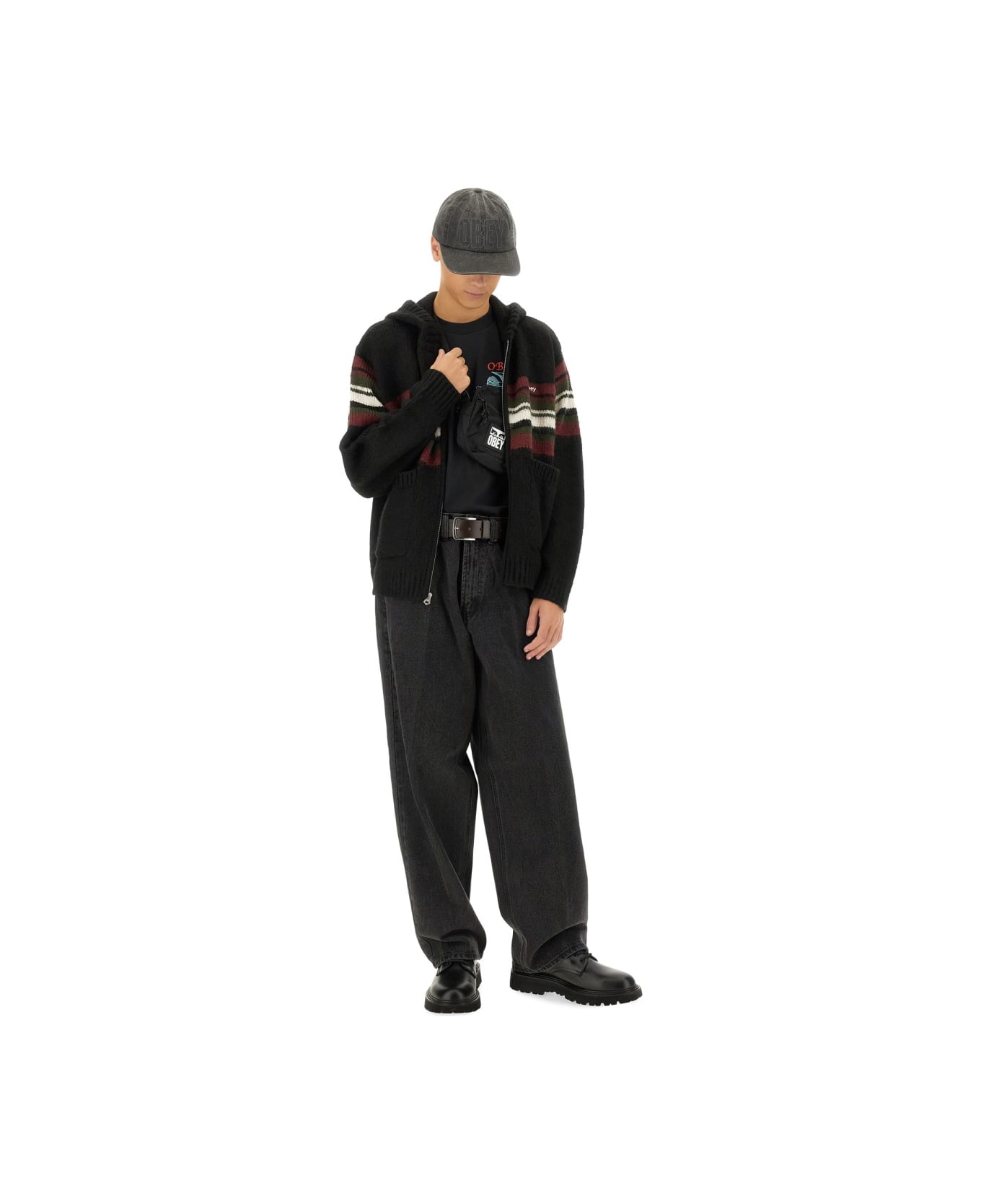Obey Bigwig Baggy Jeans - BLACK