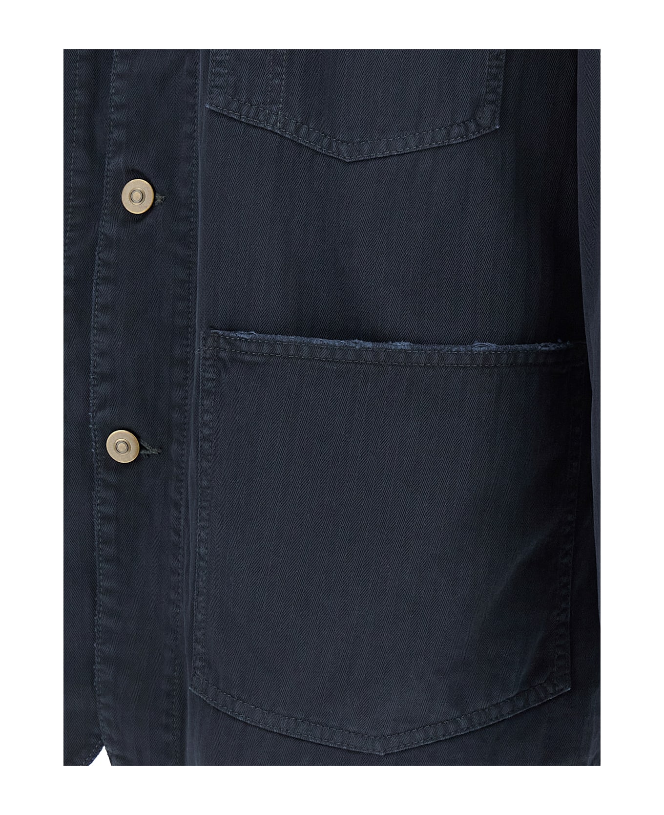 Maison Margiela Herringbone Jacket - Blue