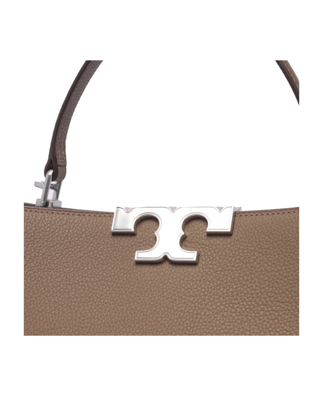 Tory Burch Eleanor Pebbled Satchel - WILD MUSHROOM