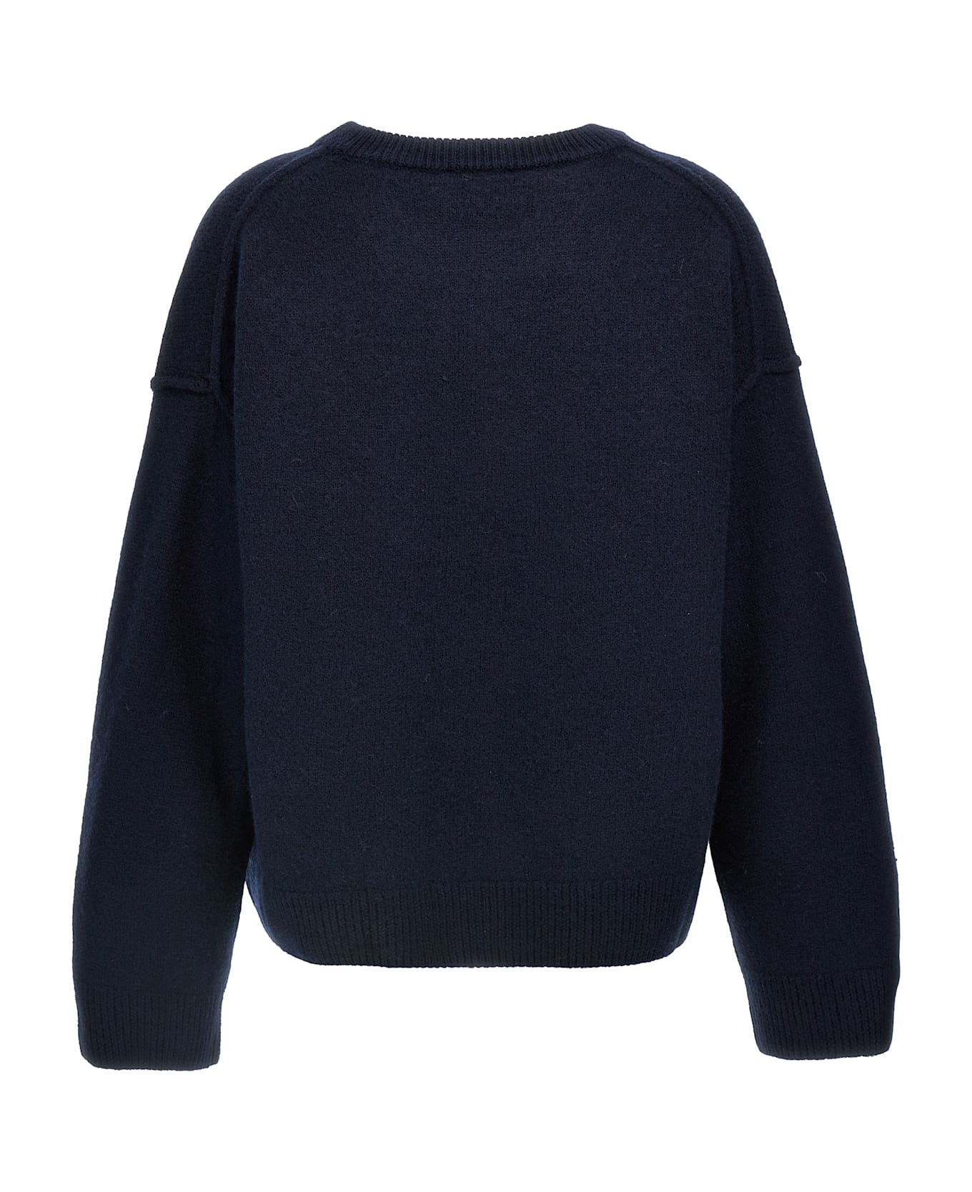 Ganni 'boiled Wool' Sweater - Blue