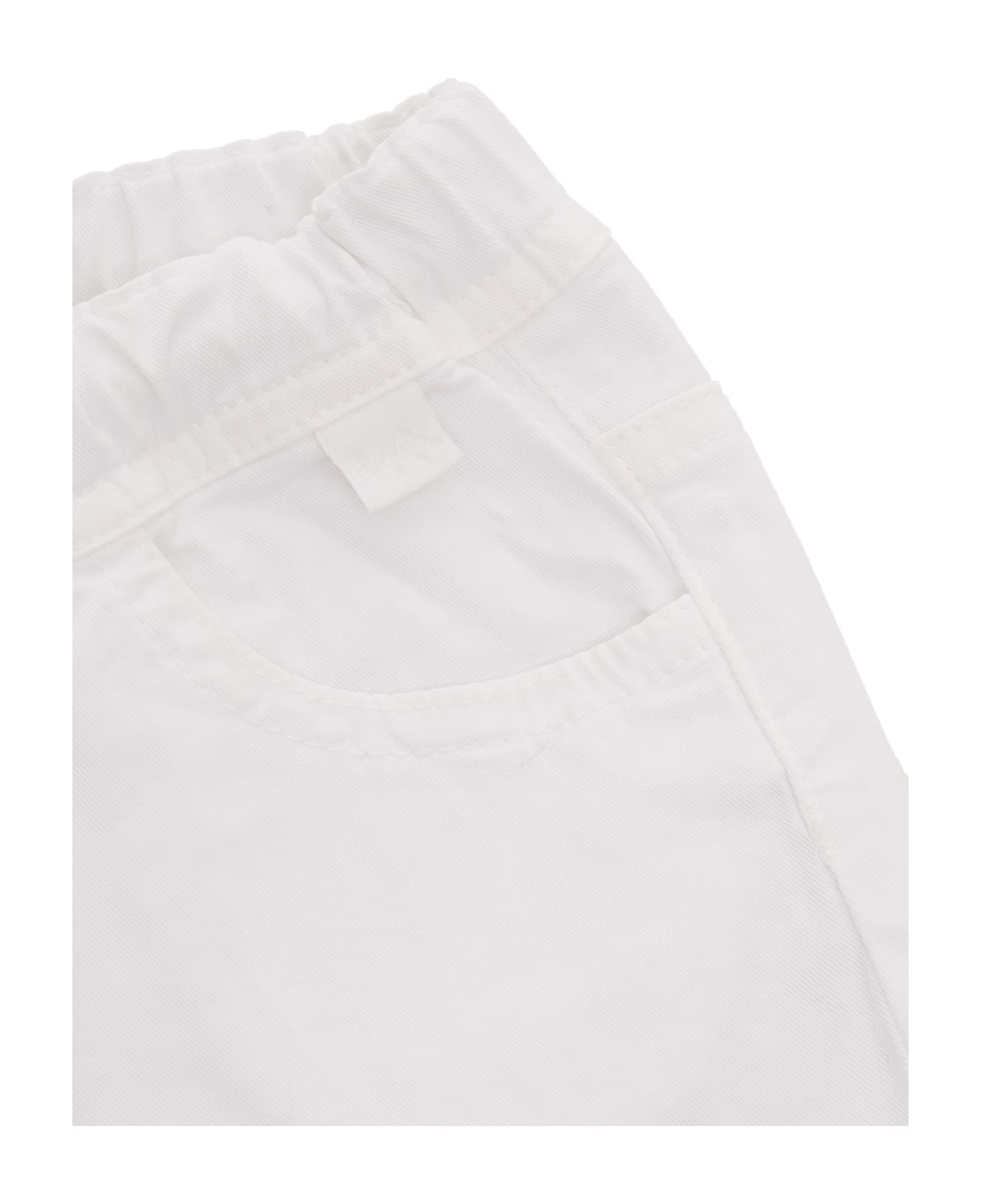 Il Gufo White Trousers - WHITE